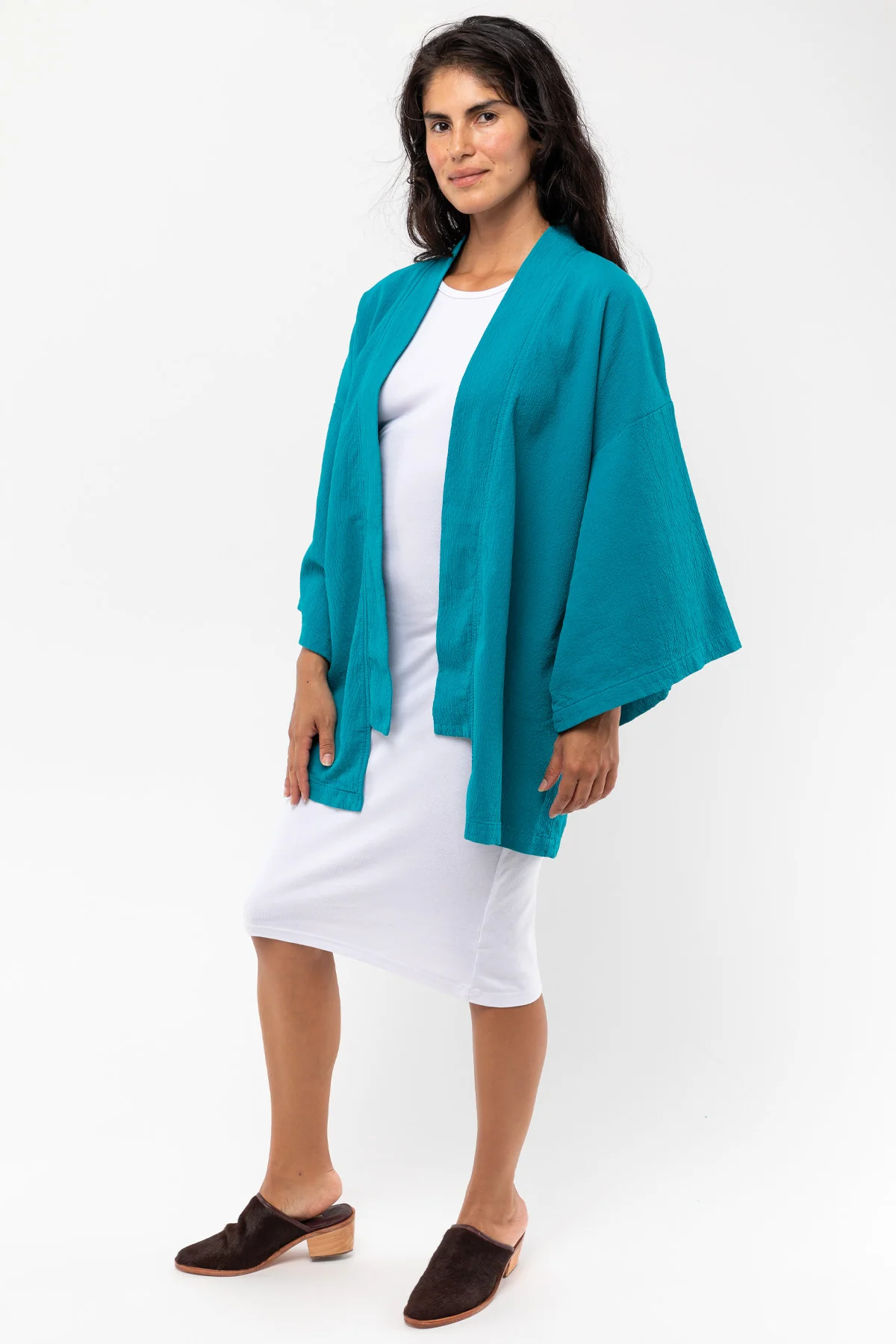 DCT01GD - Double Style Textile Mid Length Kimono - Image 12