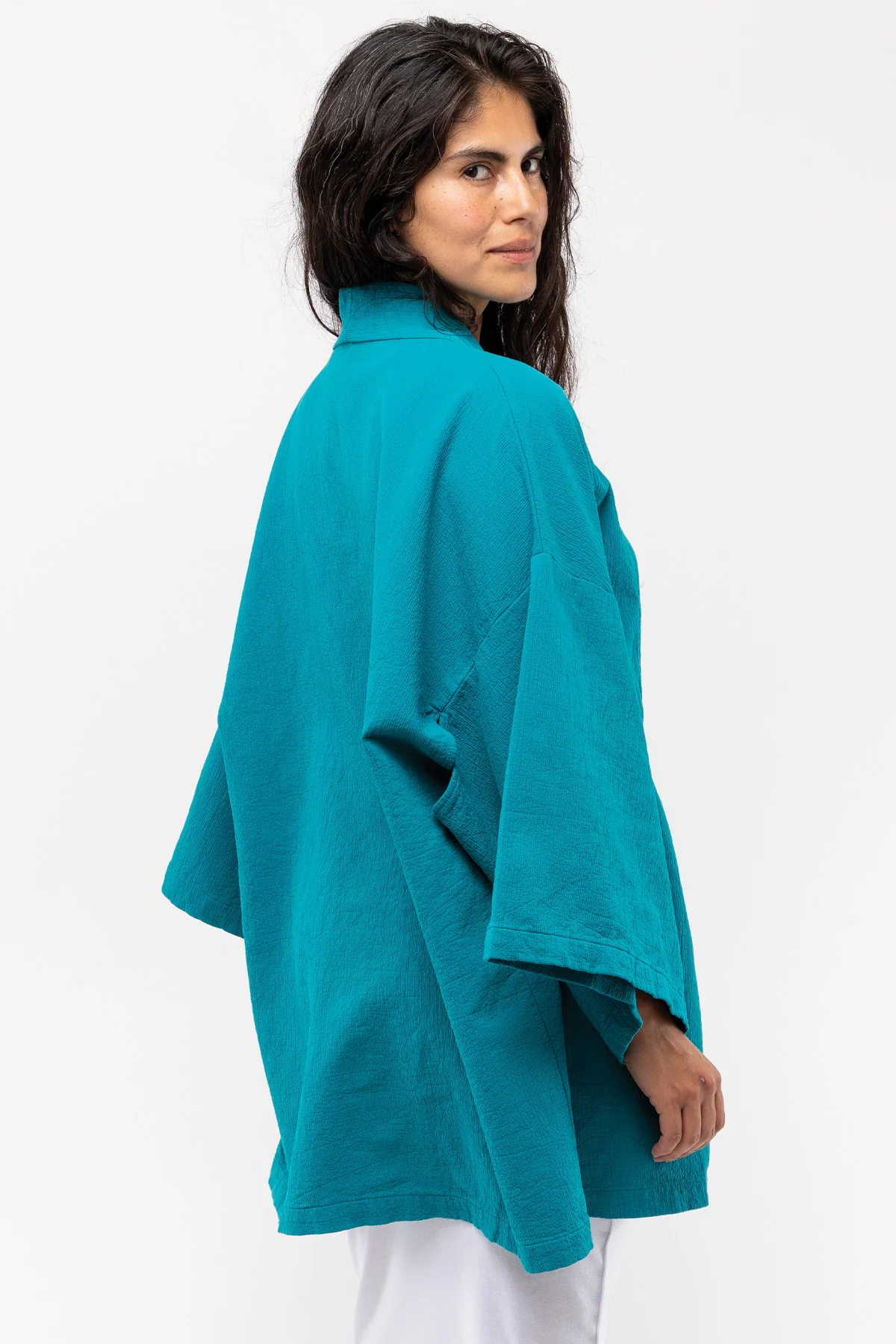 DCT01GD - Double Style Textile Mid Length Kimono - Image 13