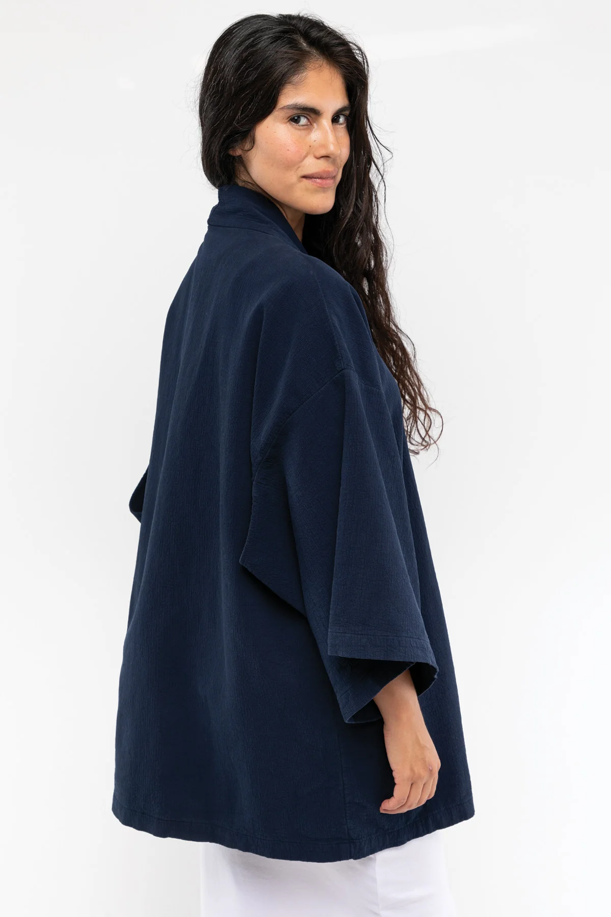 DCT01GD - Double Style Textile Mid Length Kimono - Image 16
