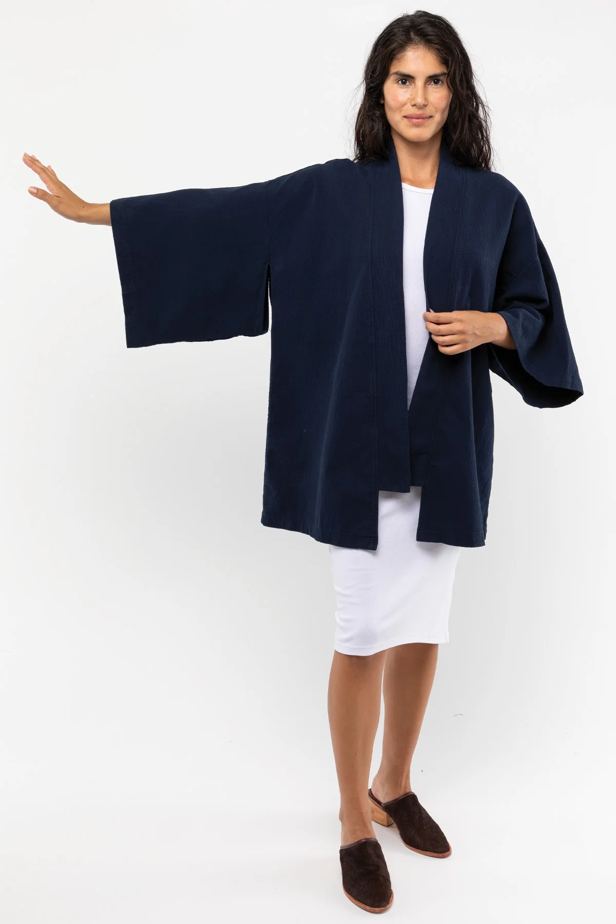 DCT01GD - Double Style Textile Mid Length Kimono - Image 17
