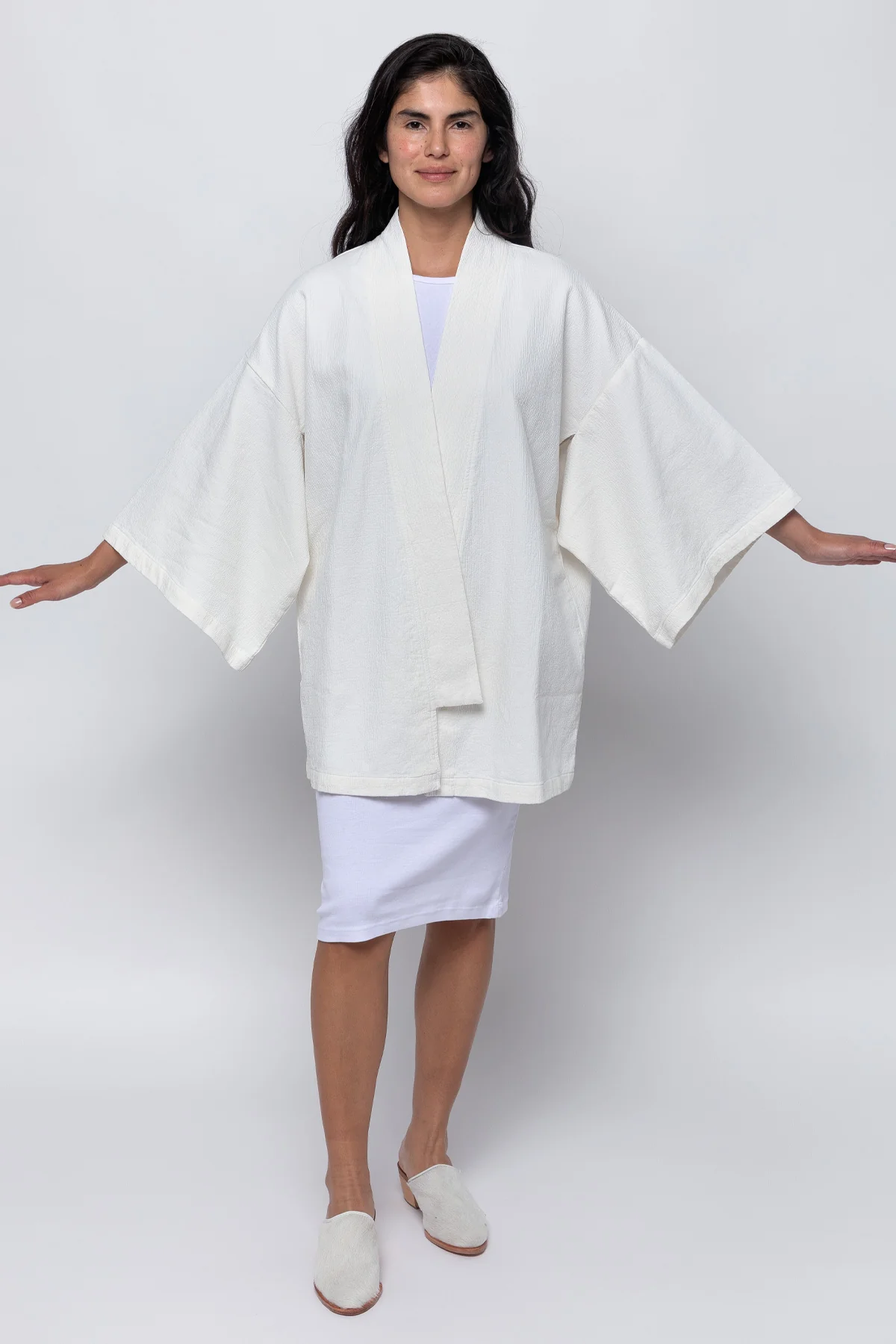 DCT01GD - Double Style Textile Mid Length Kimono - Image 21