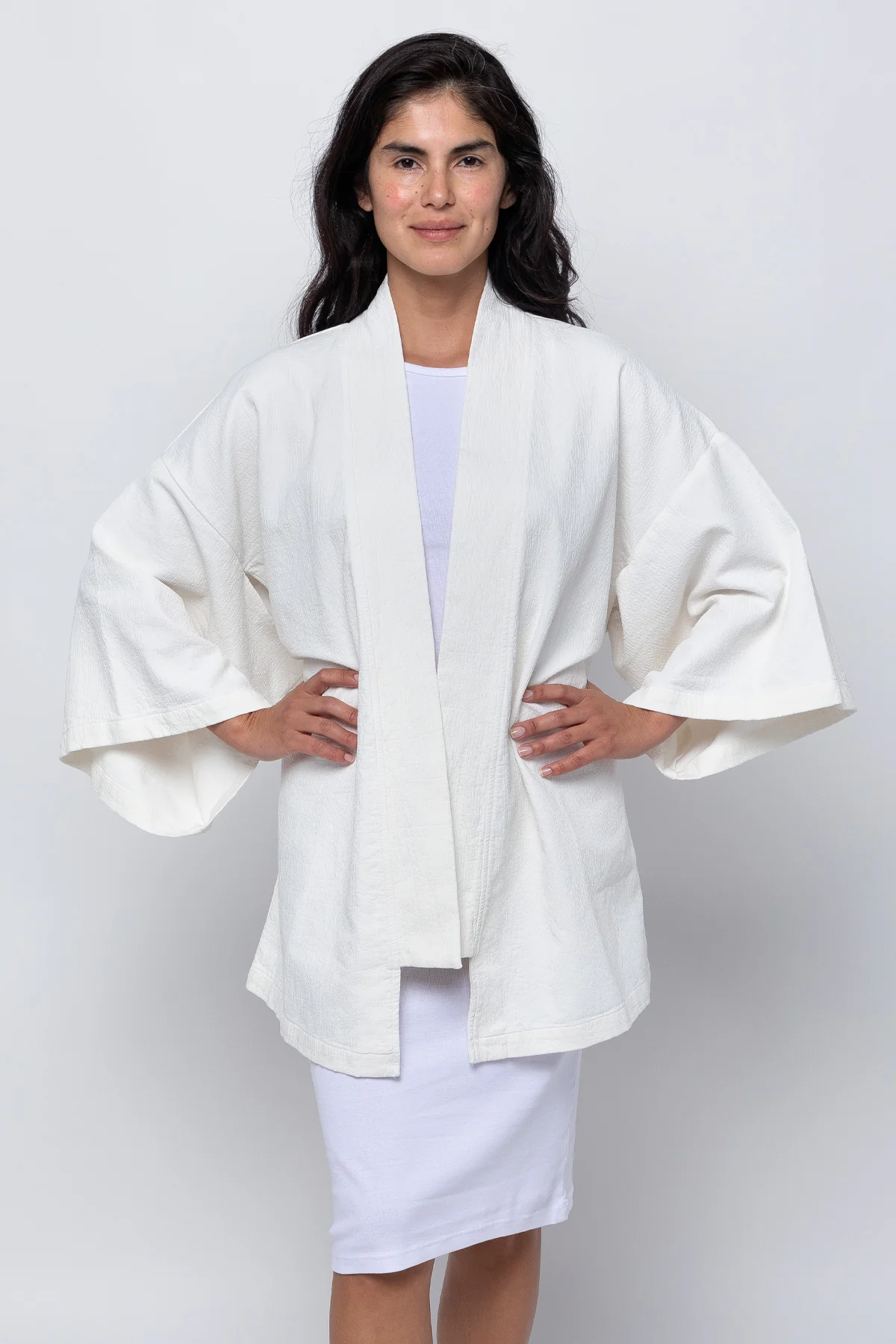 DCT01GD - Double Style Textile Mid Length Kimono - Image 23