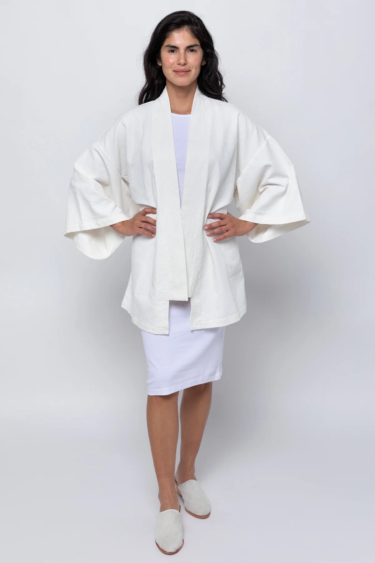 DCT01GD - Double Style Textile Mid Length Kimono - Image 24