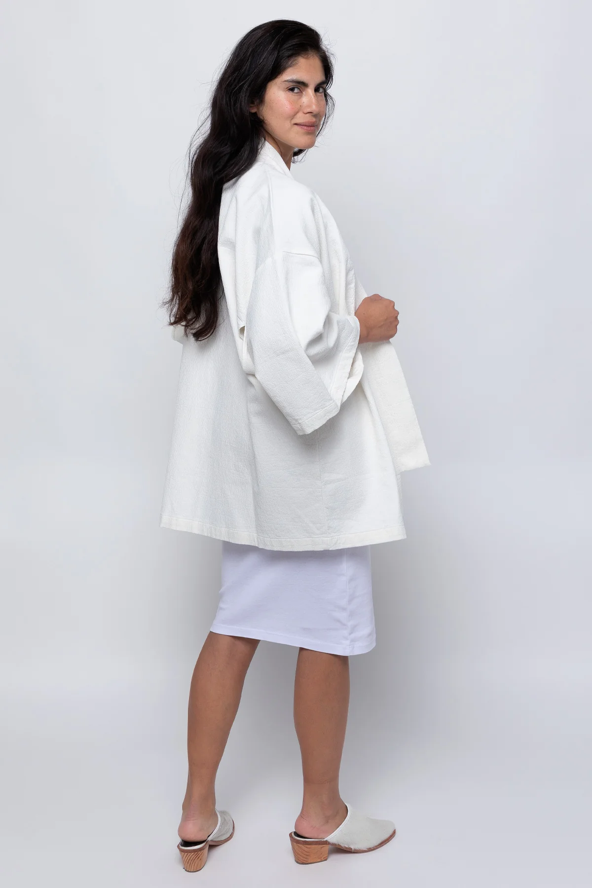 DCT01GD - Double Style Textile Mid Length Kimono - Image 25
