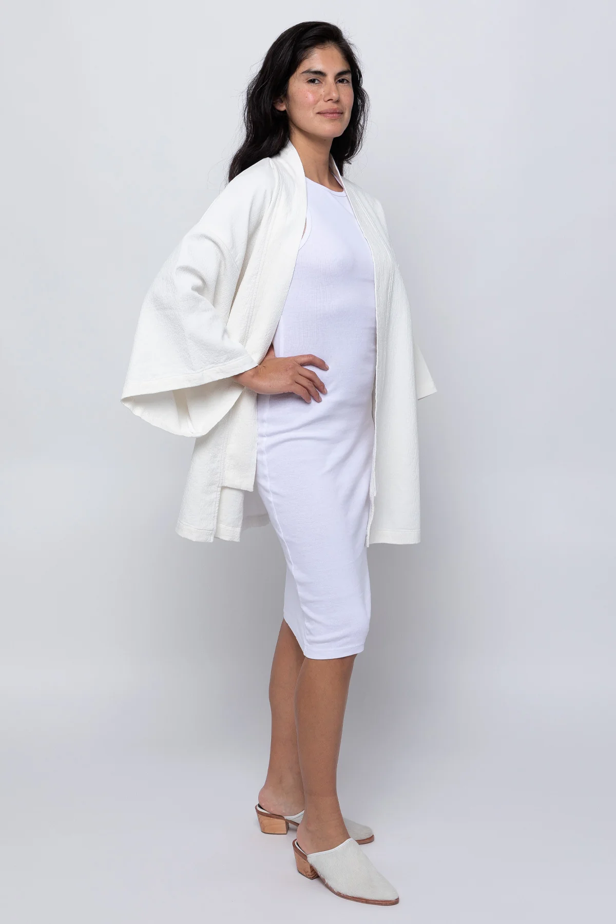 DCT01GD - Double Style Textile Mid Length Kimono - Image 26
