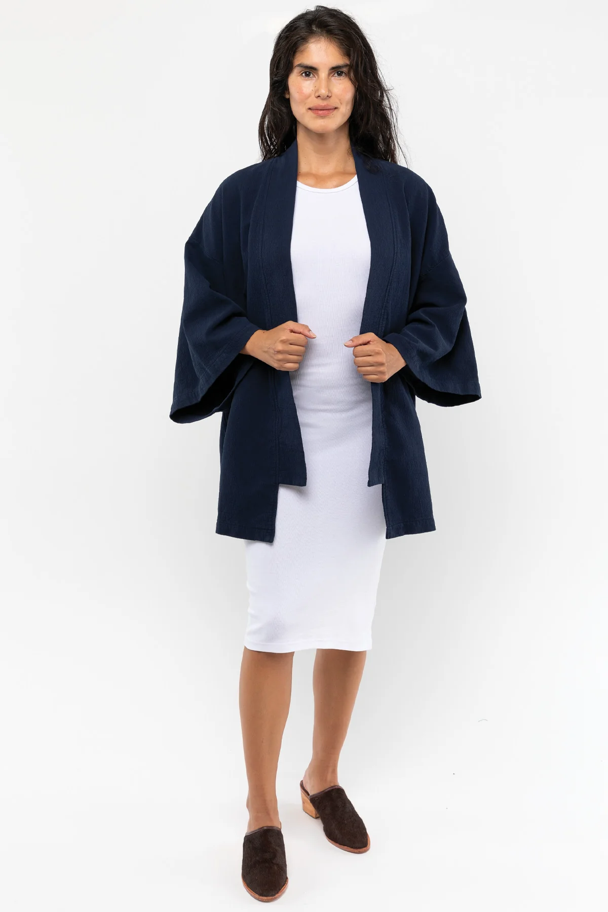 DCT01GD - Double Style Textile Mid Length Kimono - Image 4