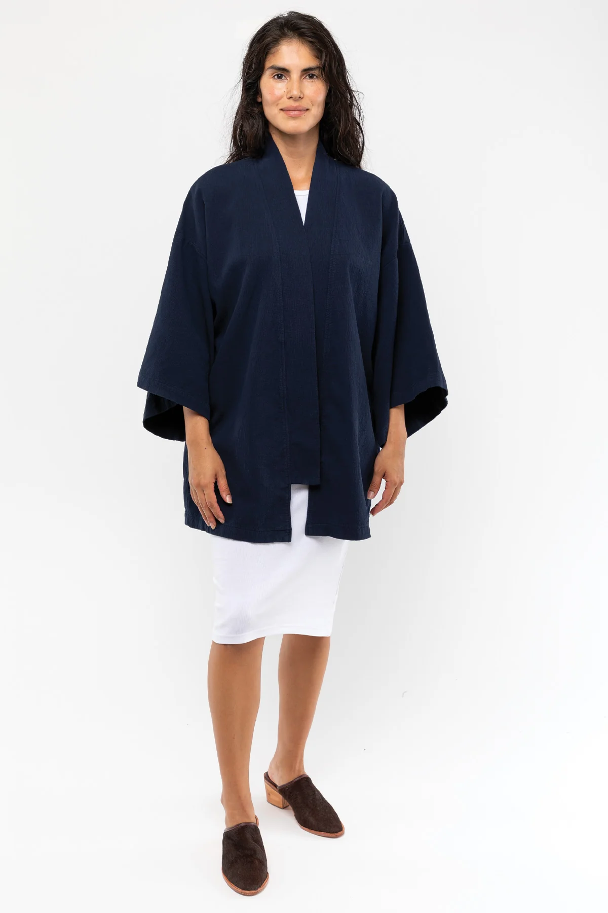 DCT01GD - Double Style Textile Mid Length Kimono - Image 5