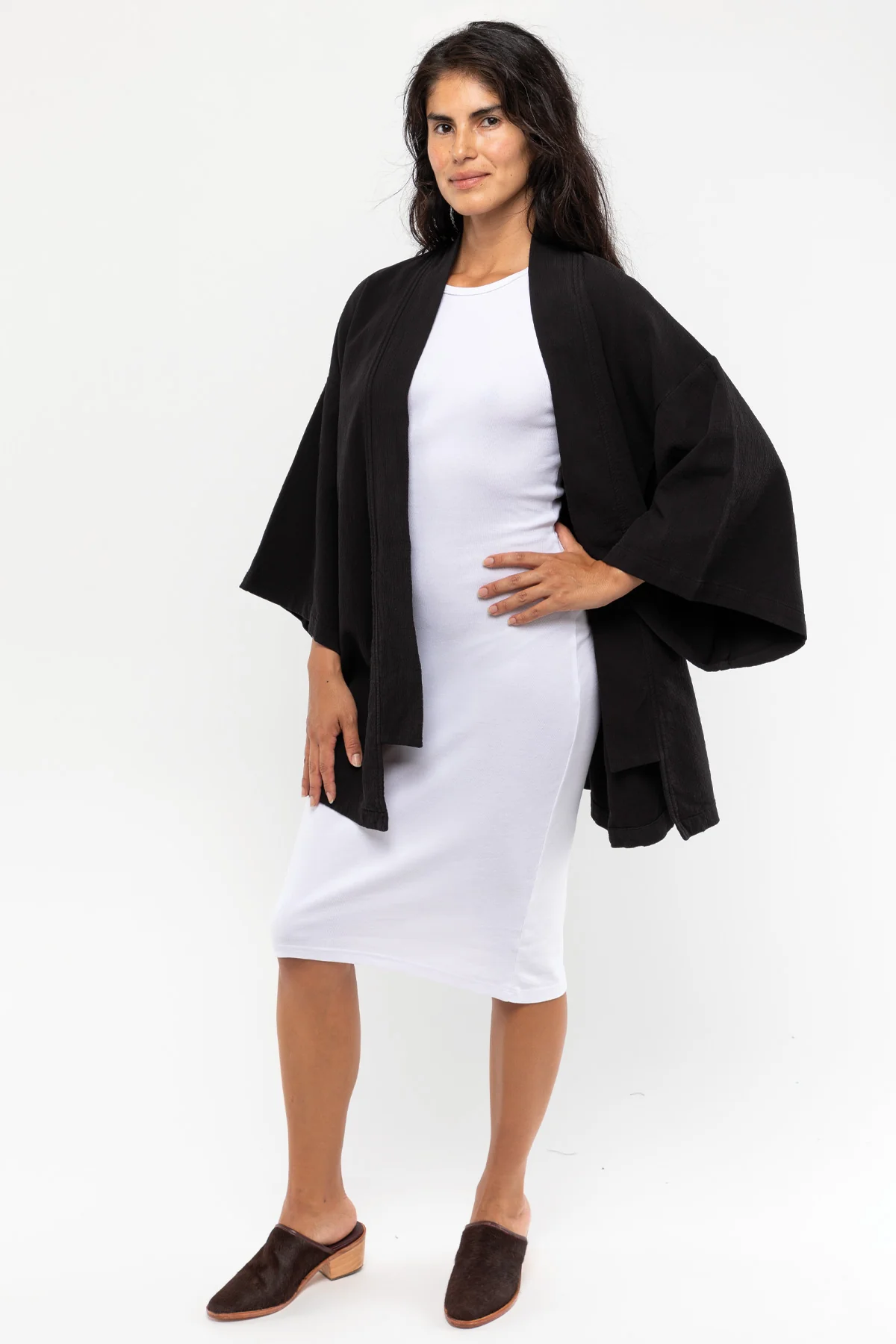 DCT01GD - Double Style Textile Mid Length Kimono - Image 6