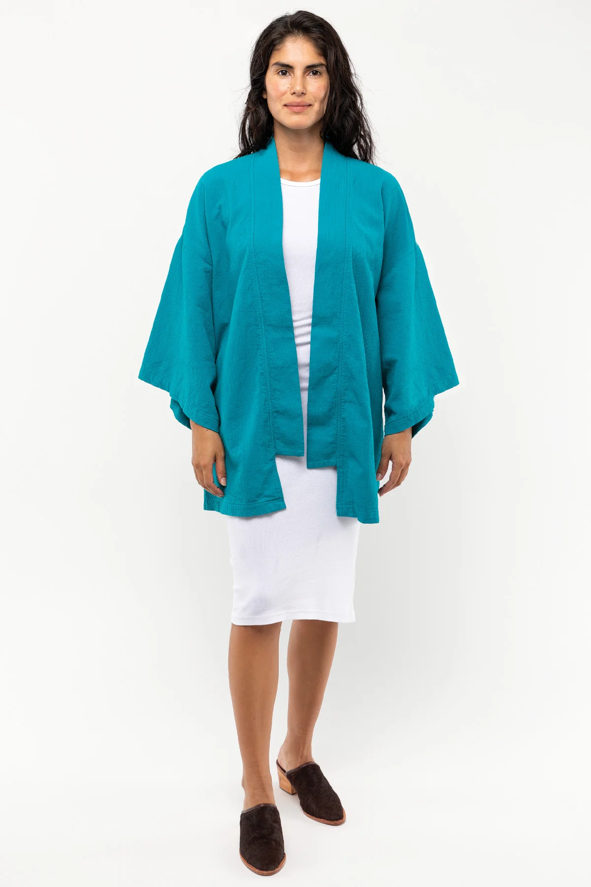DCT01GD - Double Style Textile Mid Length Kimono - Image 7
