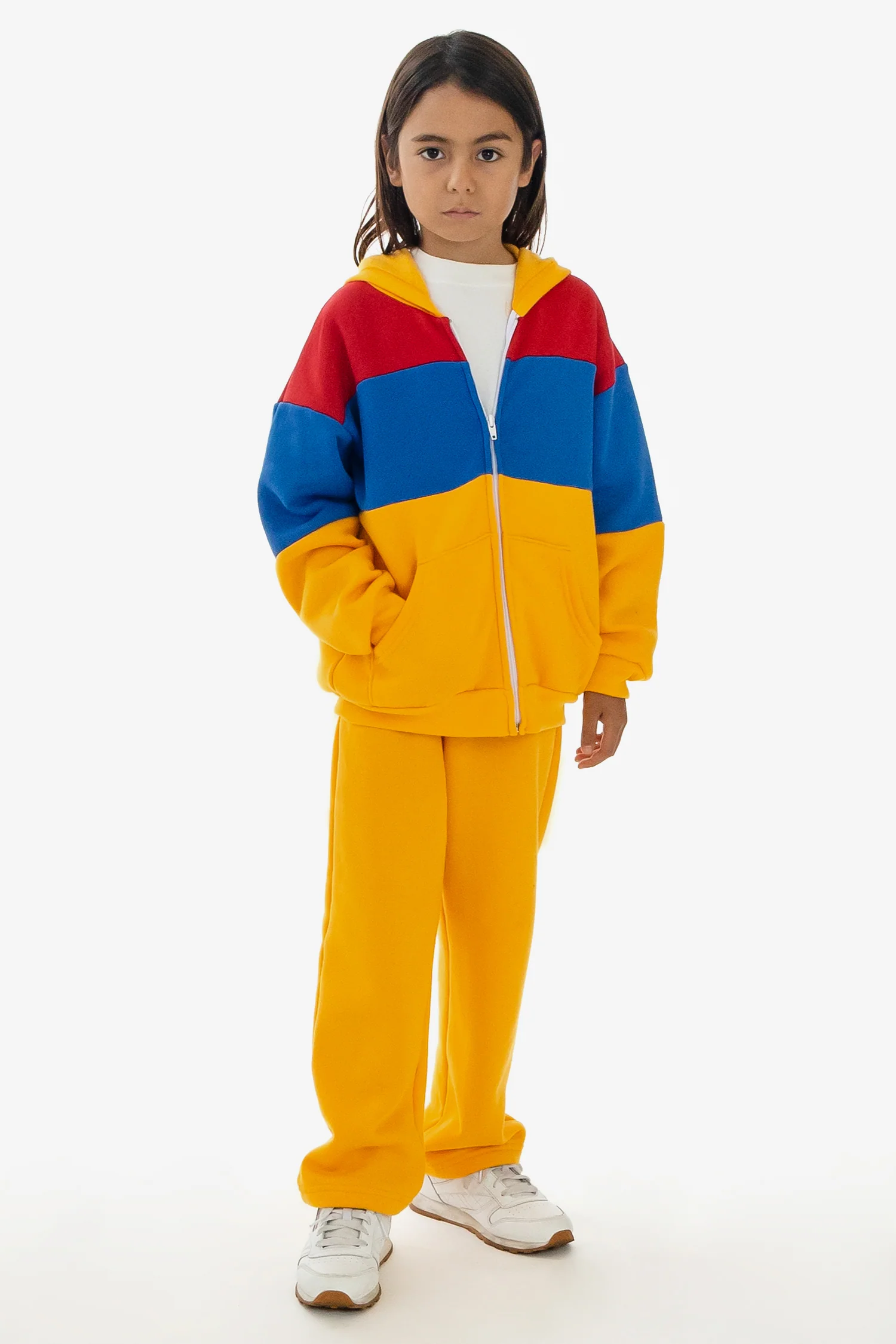 F1097CB - Kids Flex Fleece Color Block Zip Hoodie - Image 10