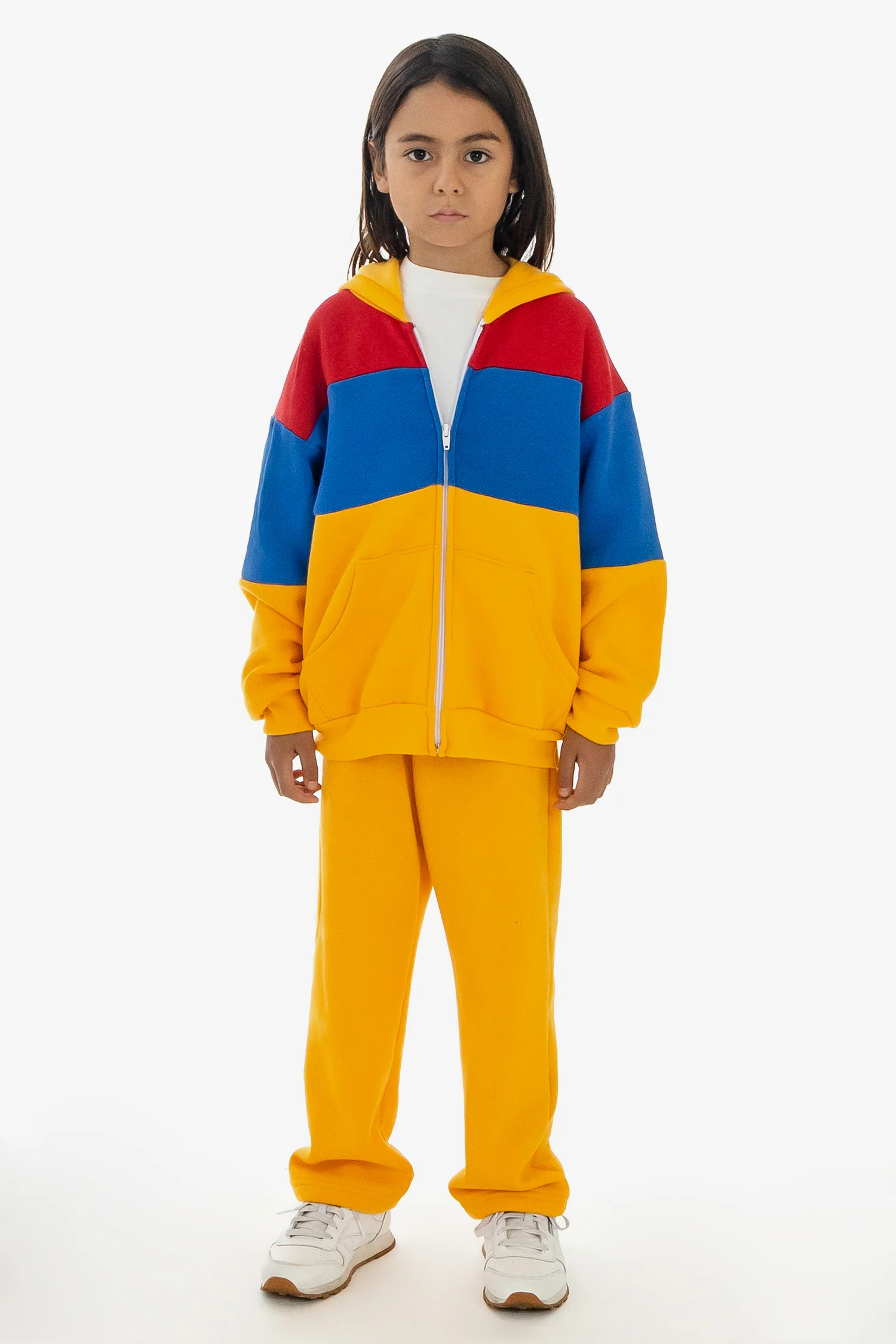 F1097CB - Kids Flex Fleece Color Block Zip Hoodie - Image 11
