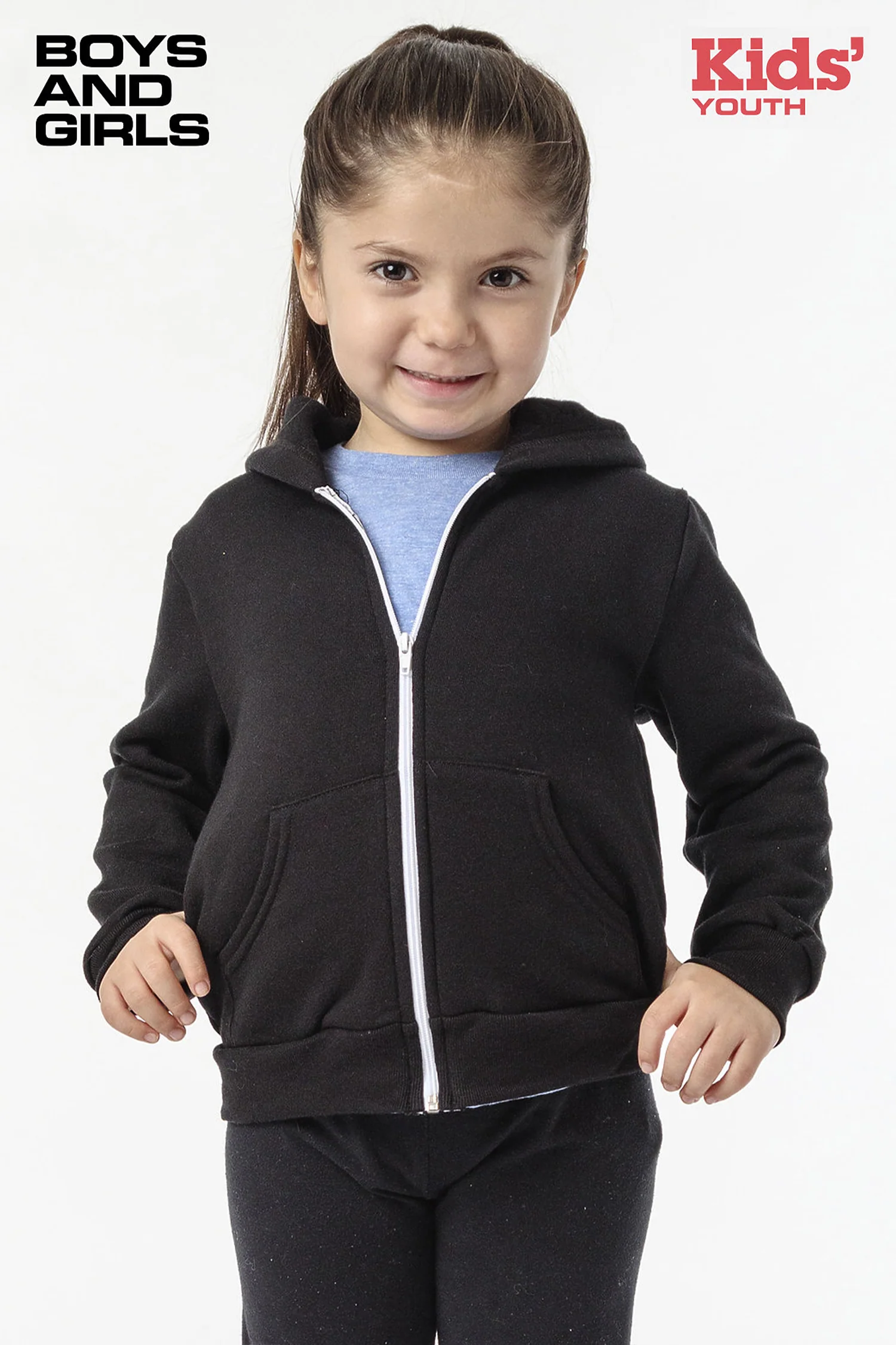 F2097 - Kids Poly Cotton Zip Hoodie - Image 15