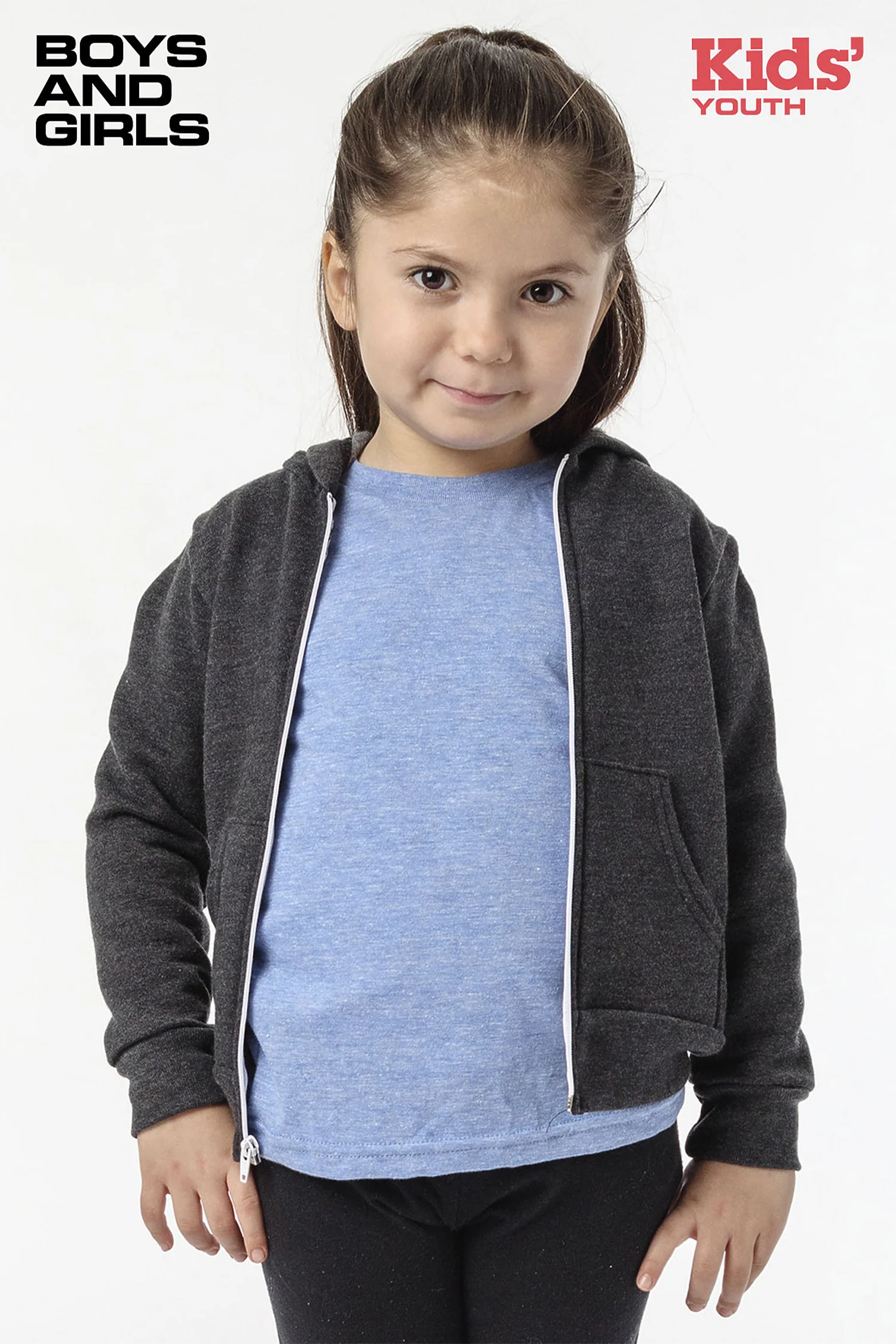 F2097 - Kids Poly Cotton Zip Hoodie - Image 18