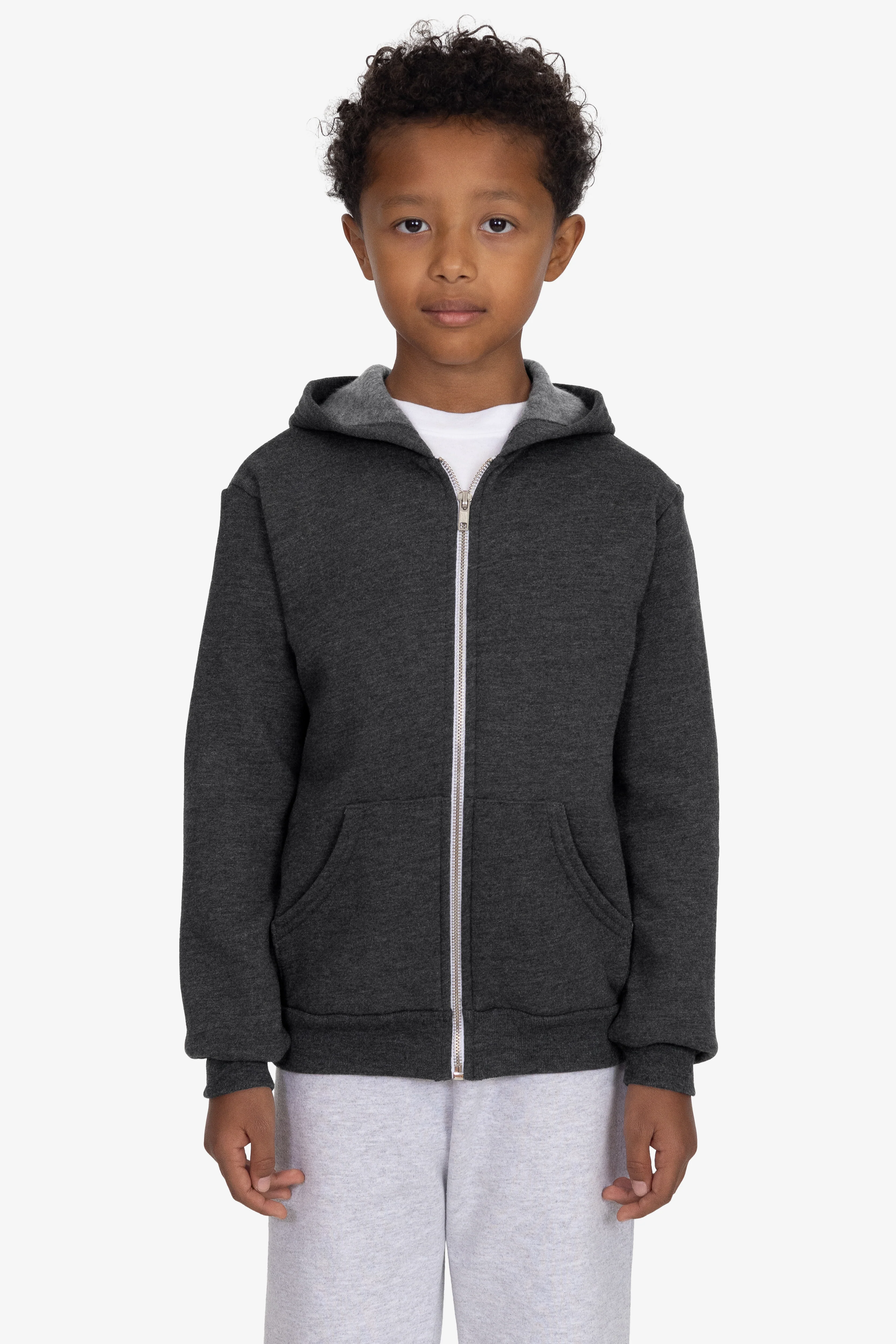 F2097 - Kids Poly Cotton Zip Hoodie - Image 3