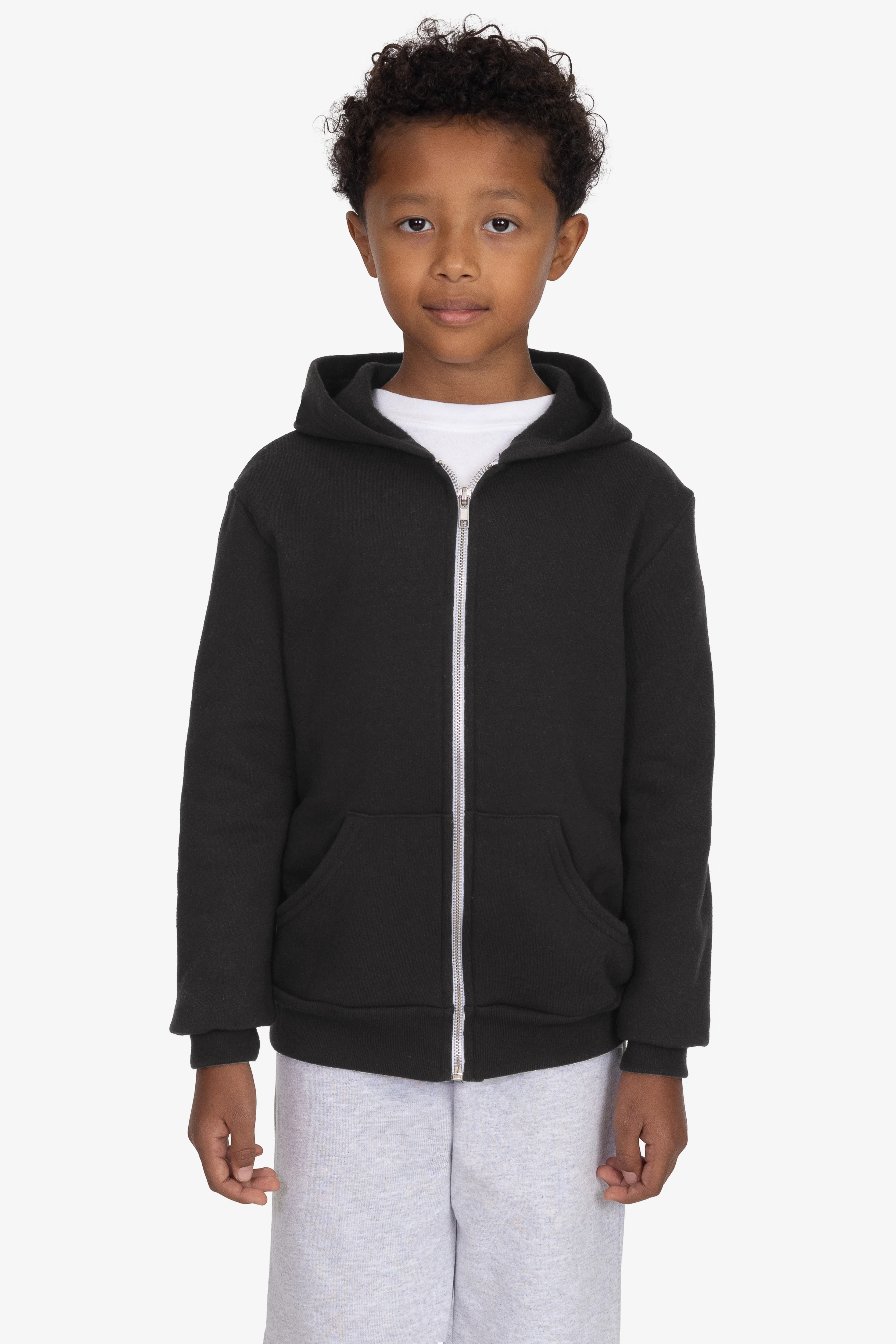 F2097 - Kids Poly Cotton Zip Hoodie - Image 5