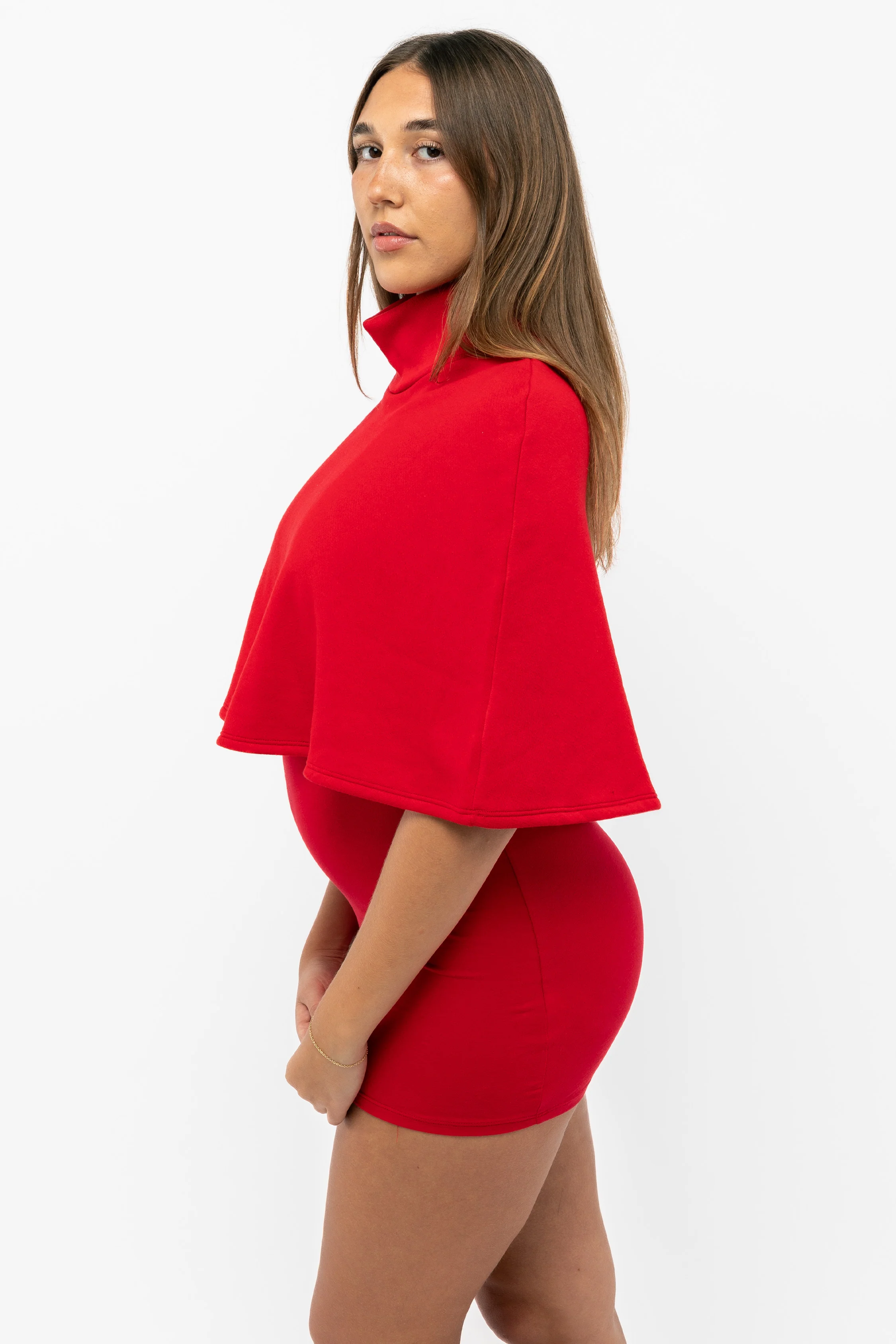 F370 - Flex Fleece Turtleneck Cape - Image 10