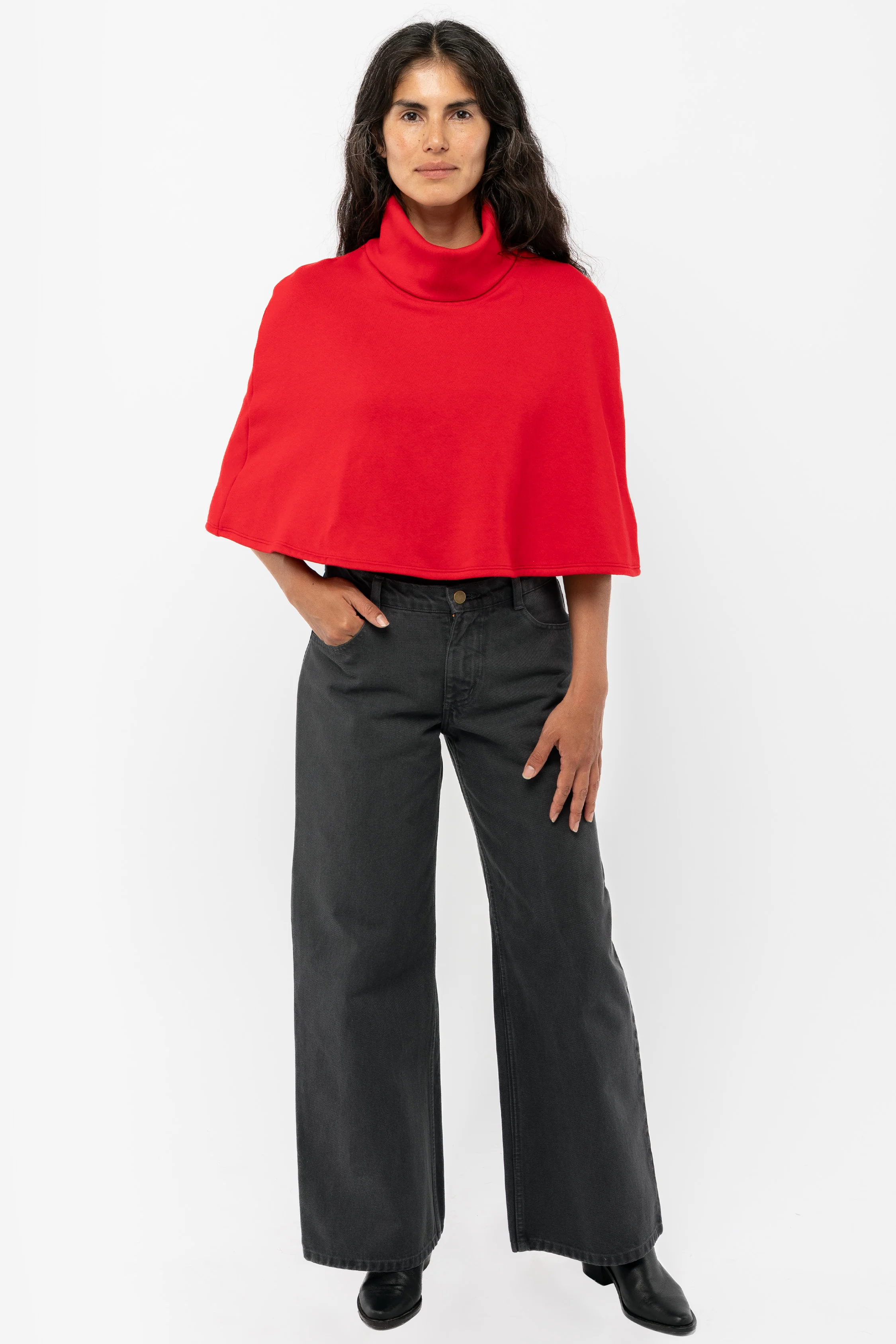F370 - Flex Fleece Turtleneck Cape - Image 11