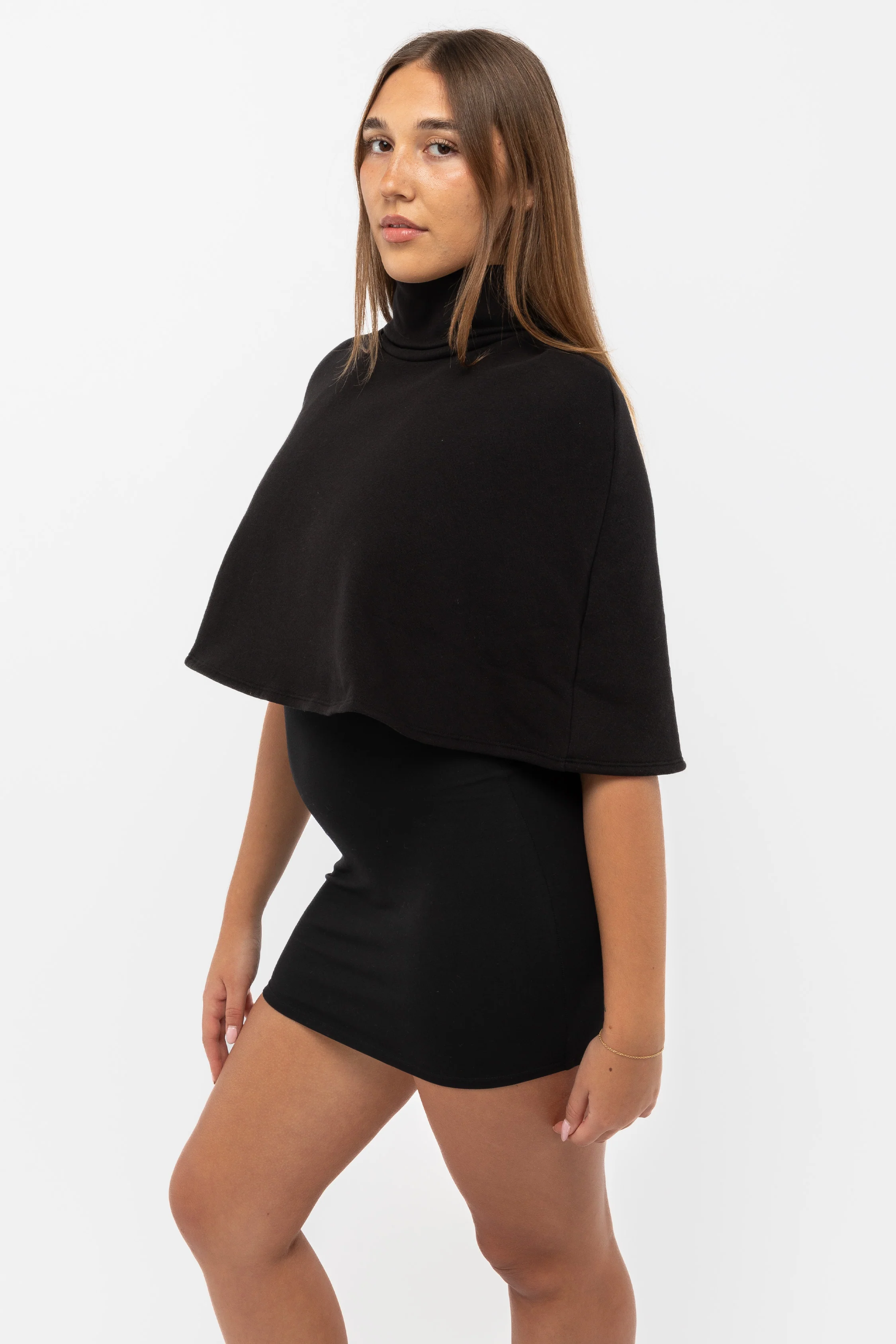 F370 - Flex Fleece Turtleneck Cape - Image 13