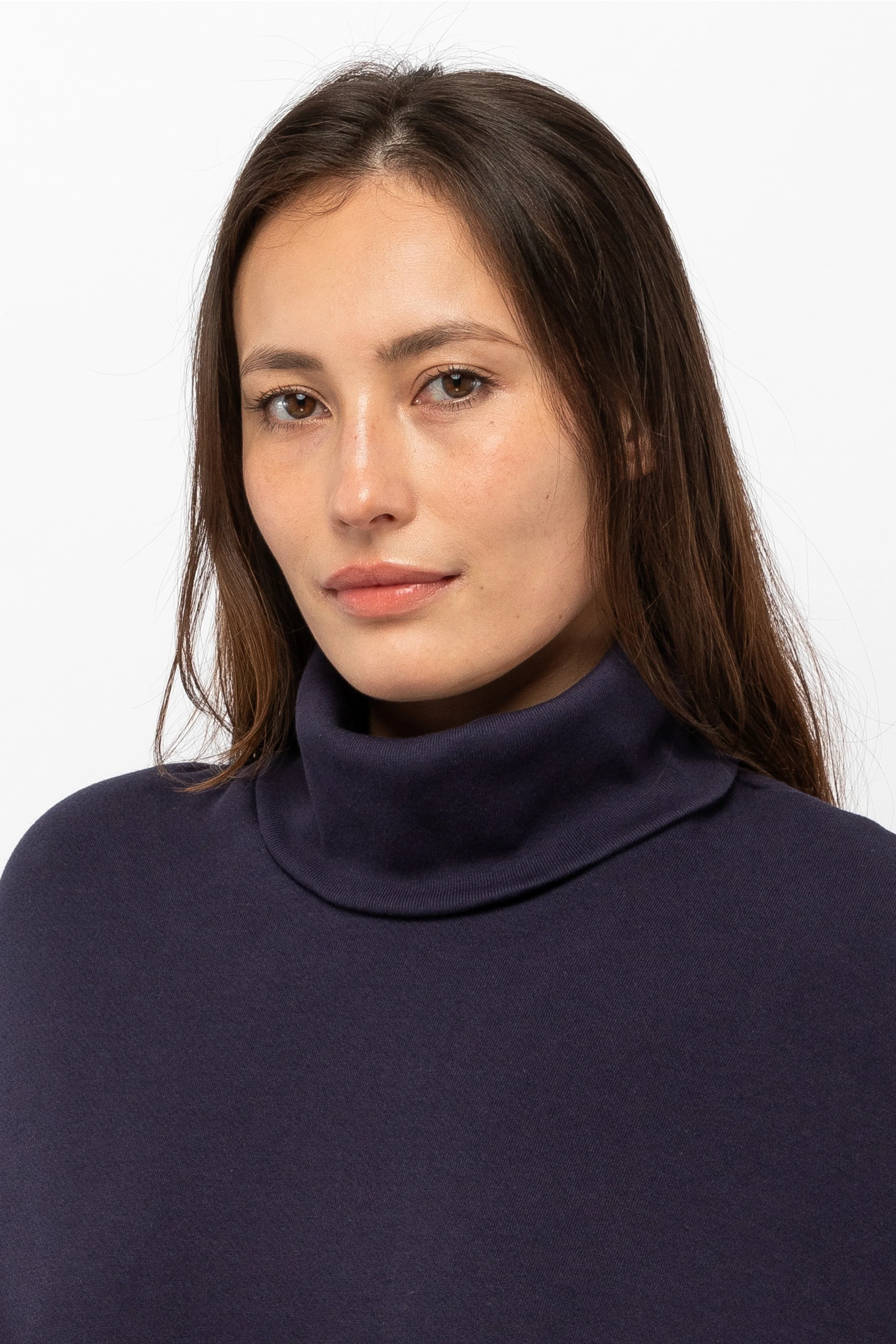 F370 - Flex Fleece Turtleneck Cape - Image 4