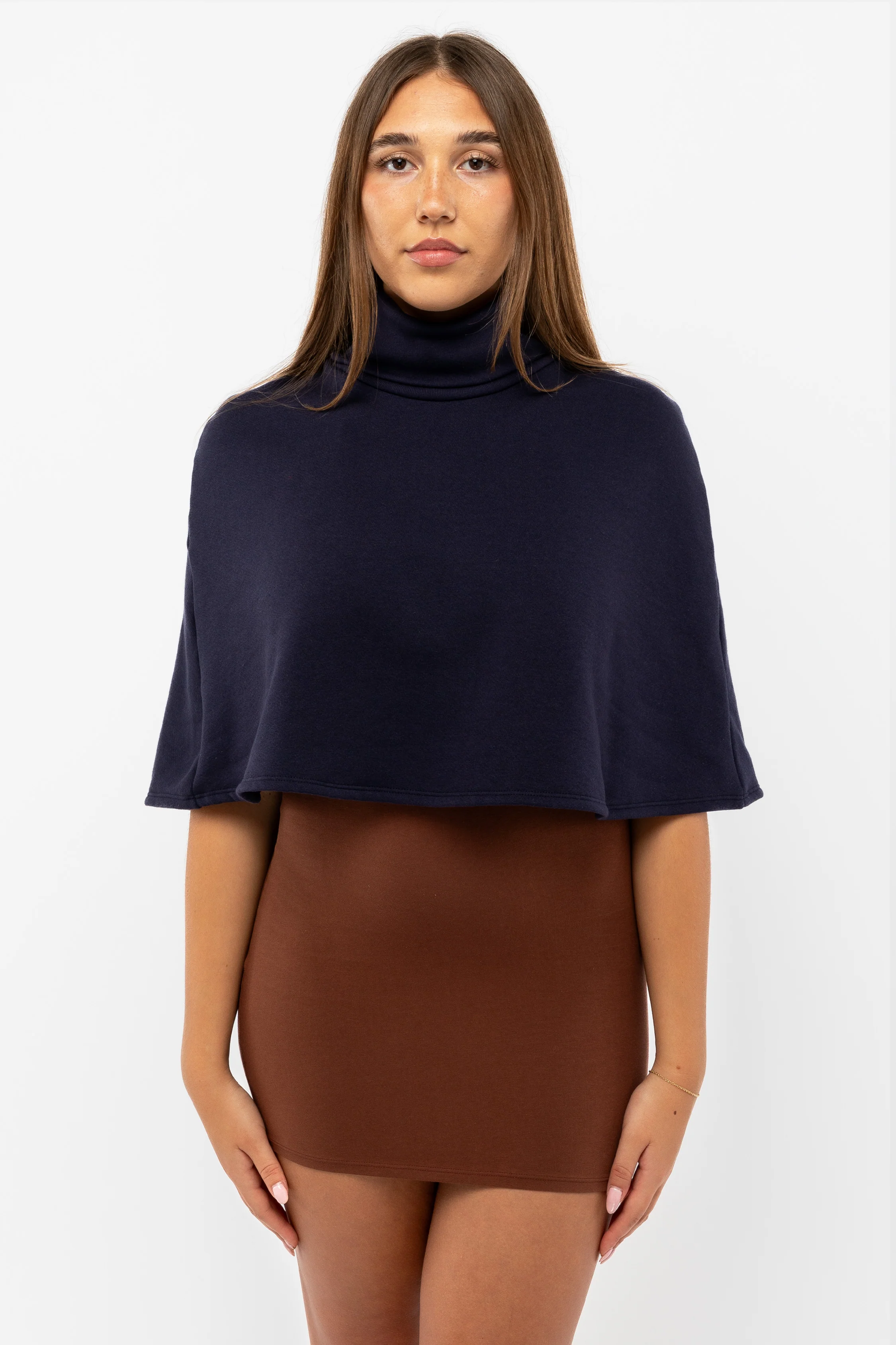 F370 - Flex Fleece Turtleneck Cape - Image 5