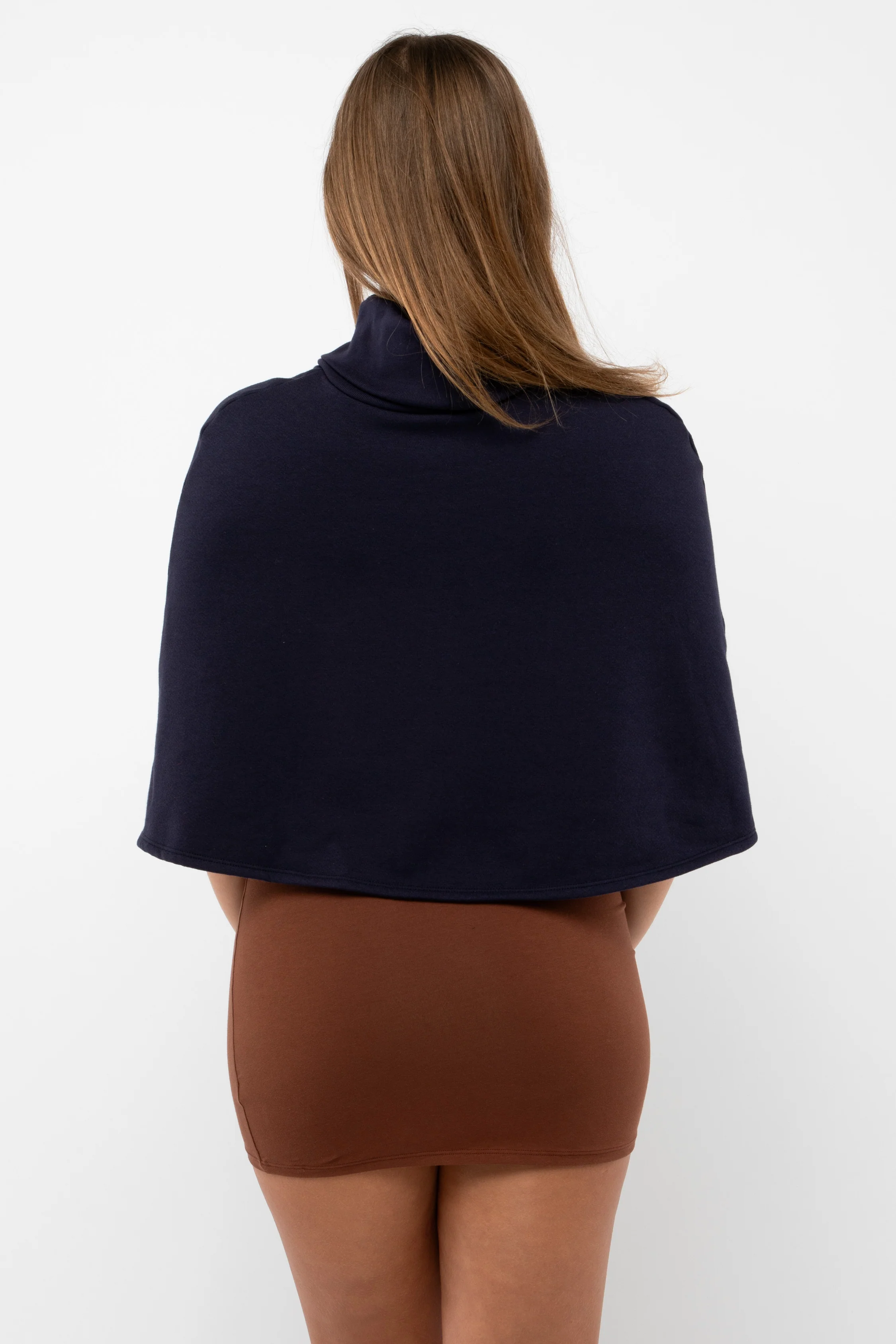 F370 - Flex Fleece Turtleneck Cape - Image 6