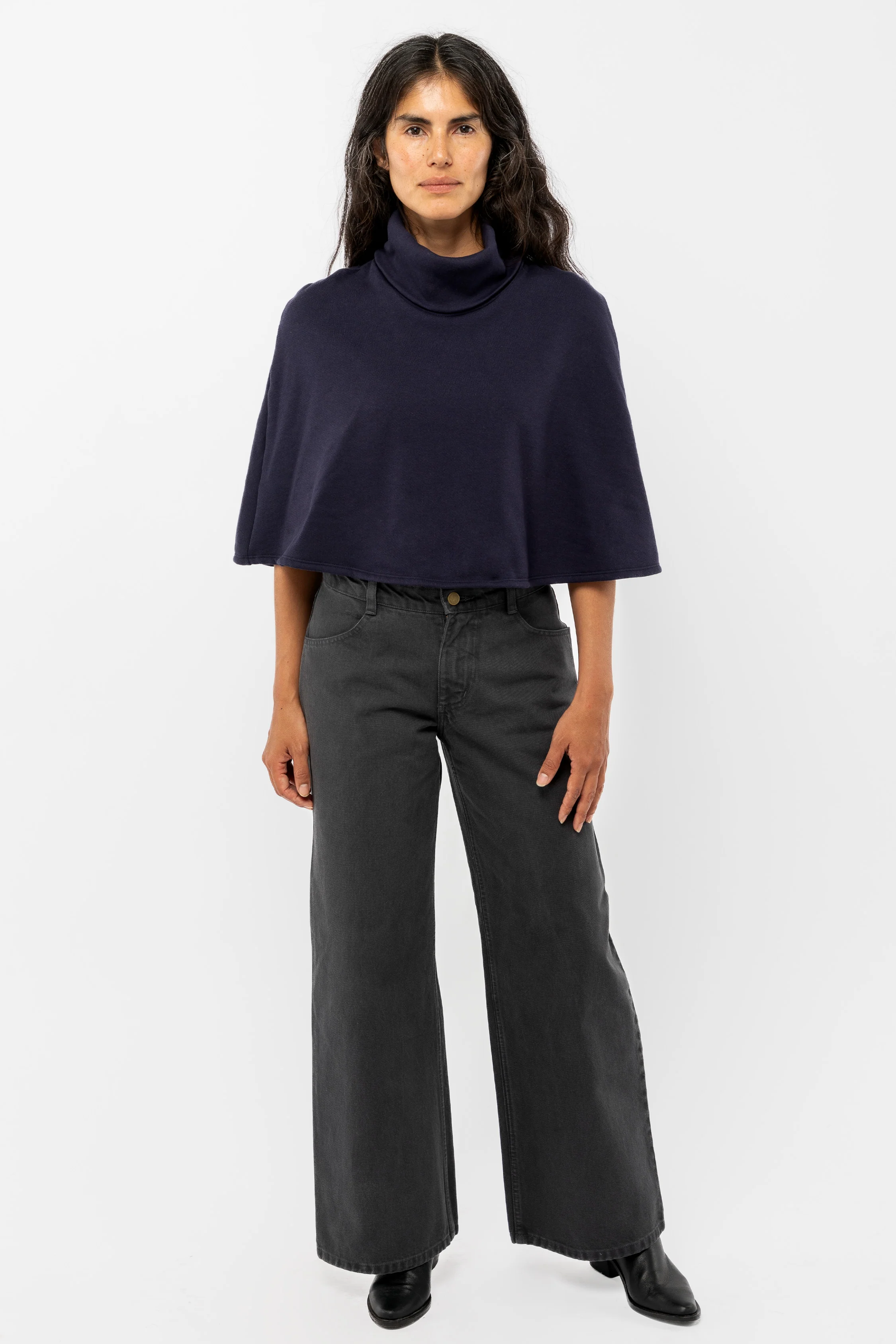 F370 - Flex Fleece Turtleneck Cape - Image 7