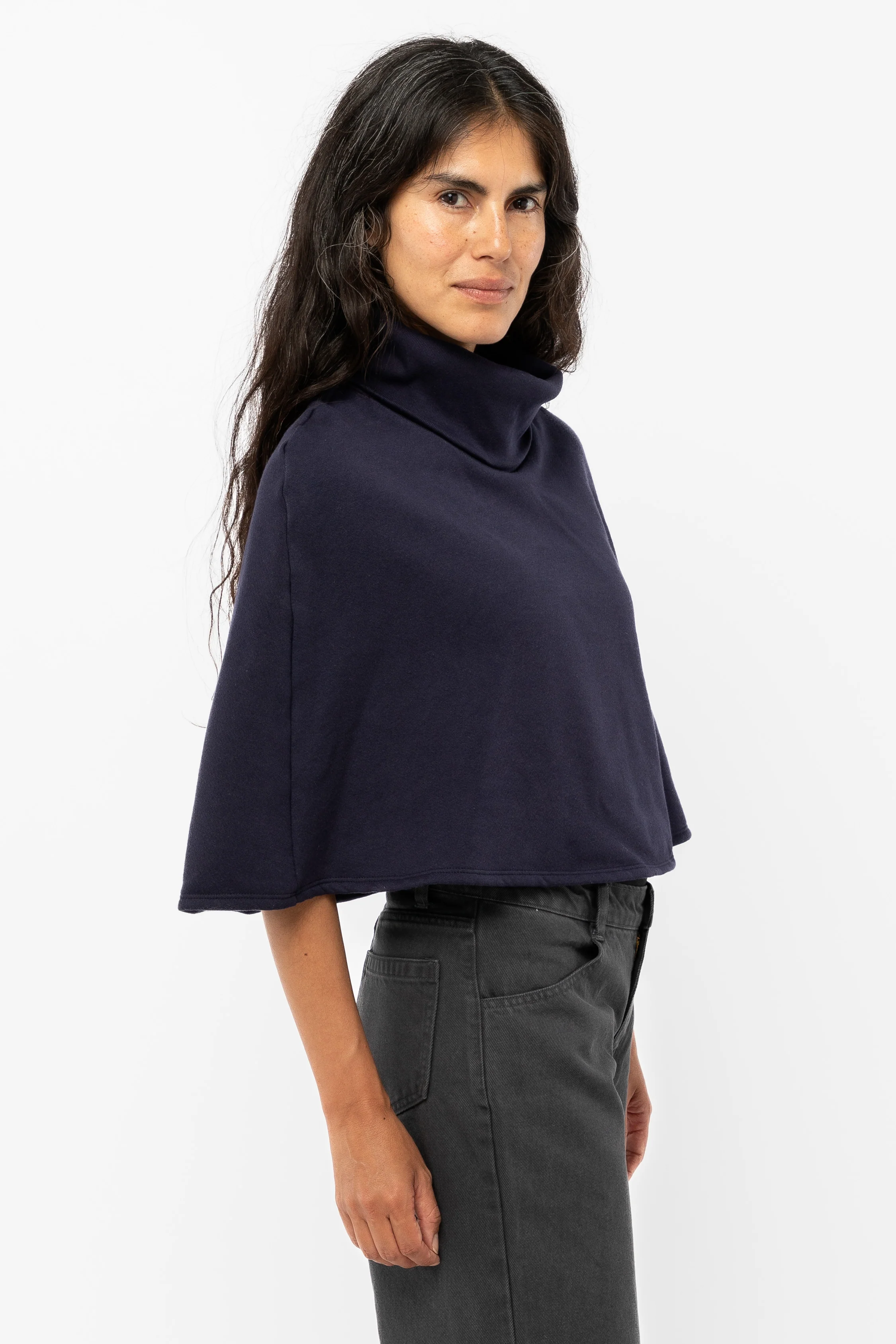 F370 - Flex Fleece Turtleneck Cape - Image 9
