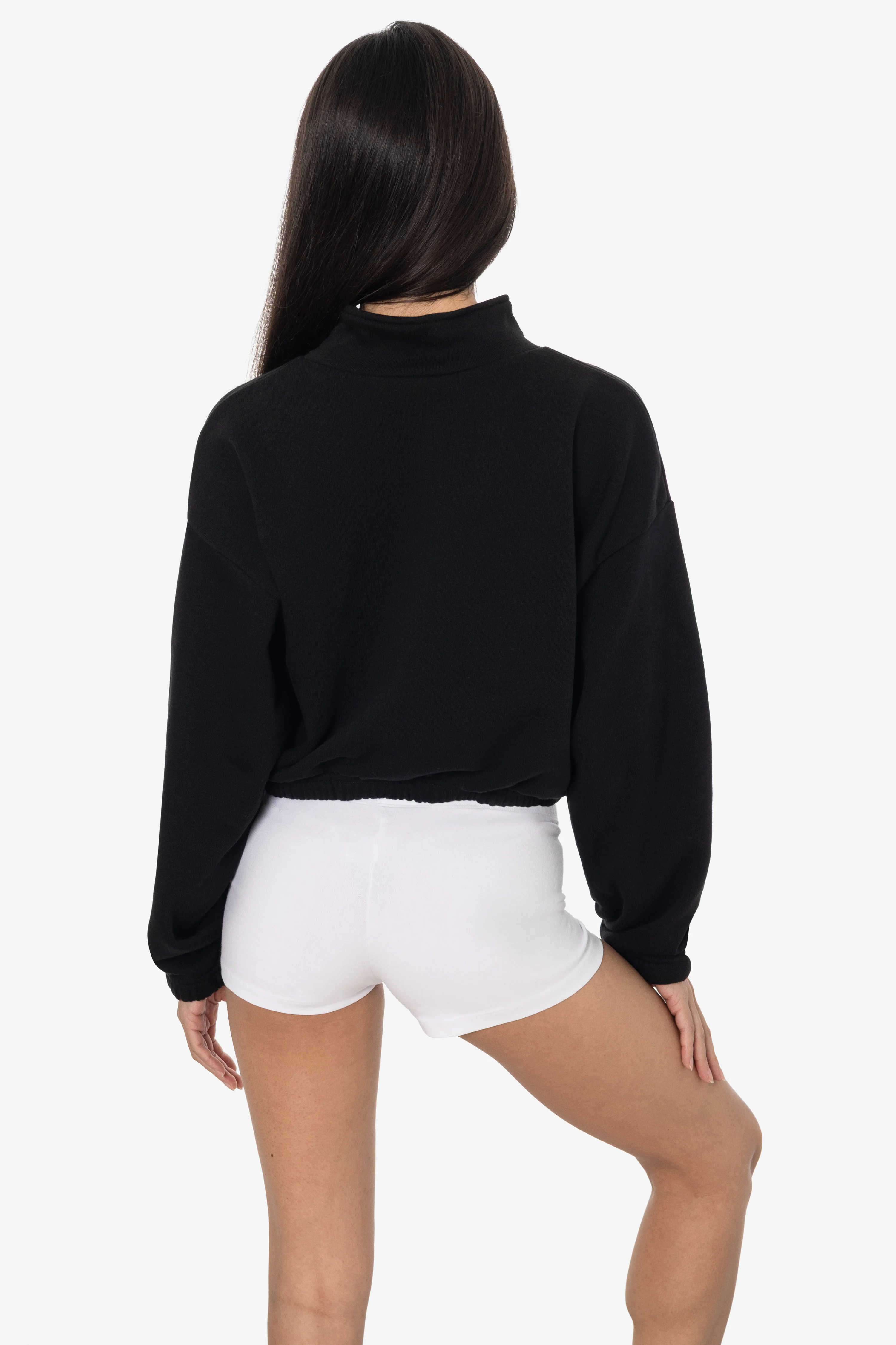 F396 - Flex Fleece Half Zip Cropped Pullover - Image 22