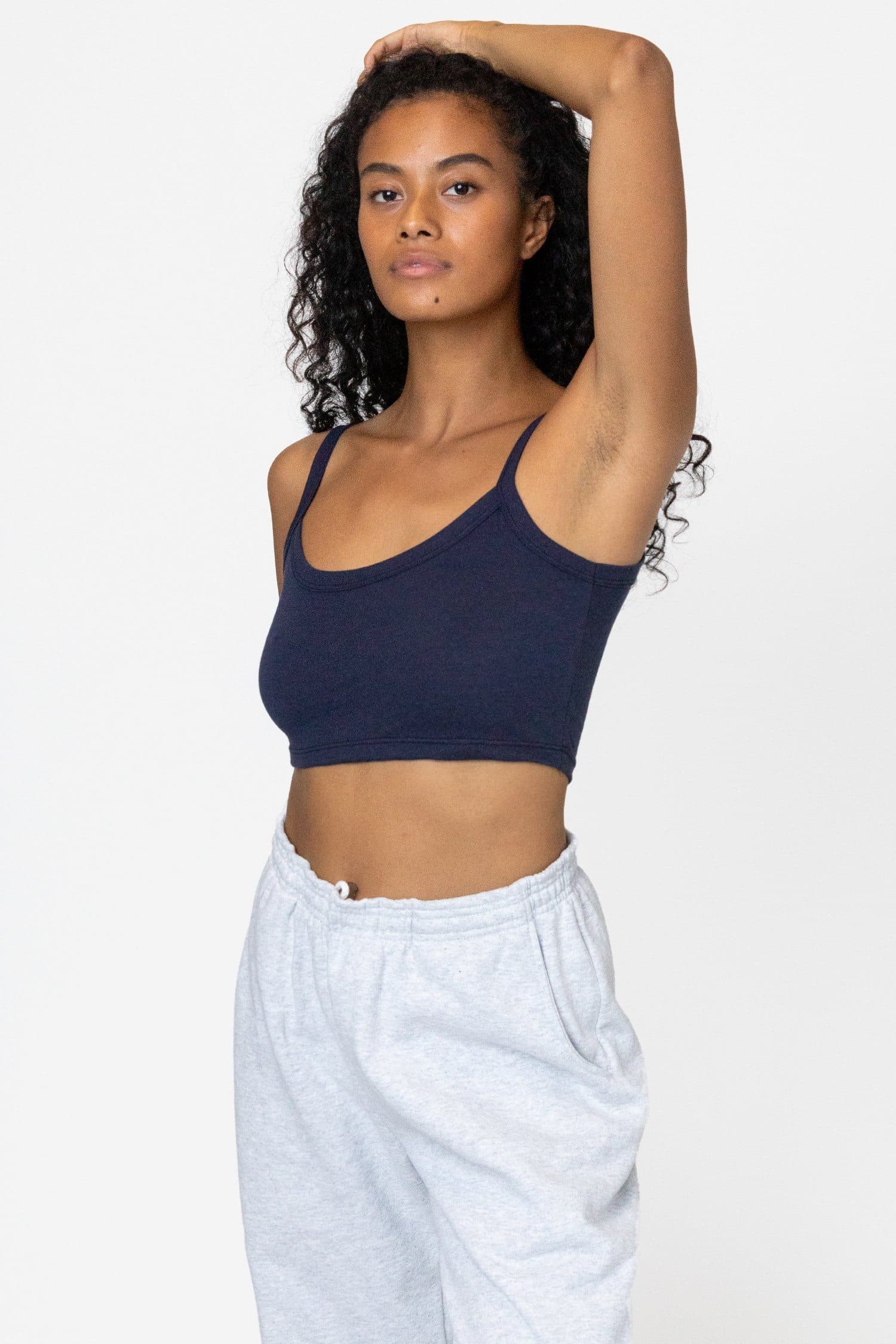 FF016 - Poly Cotton Cropped Spaghetti Tank Top - Image 16