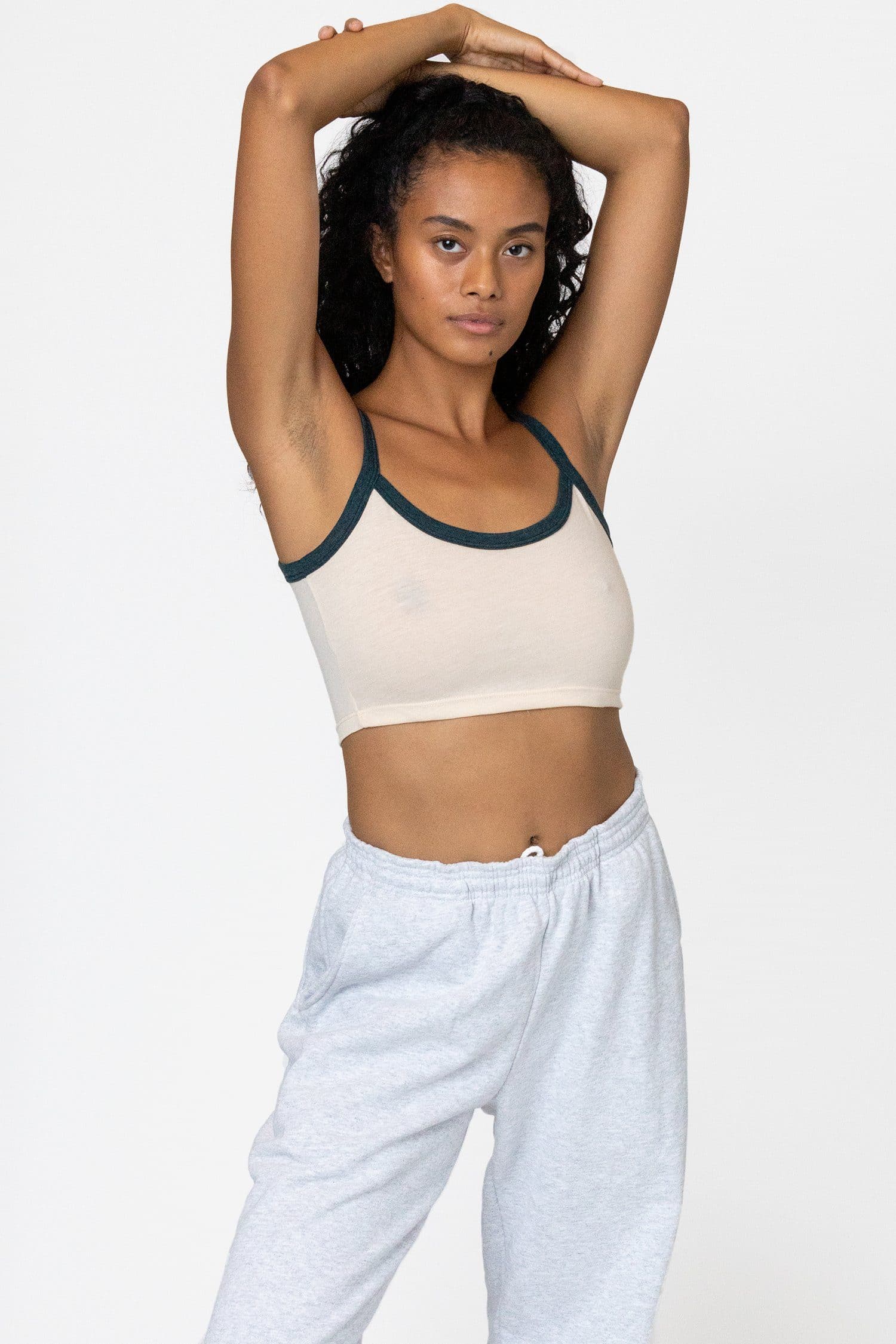FF016 - Poly Cotton Cropped Spaghetti Tank Top - Image 6