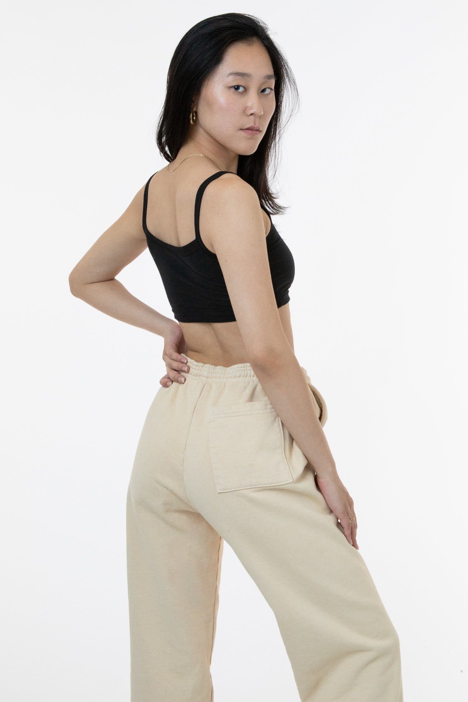 FF016 - Poly Cotton Cropped Spaghetti Tank Top - Image 9