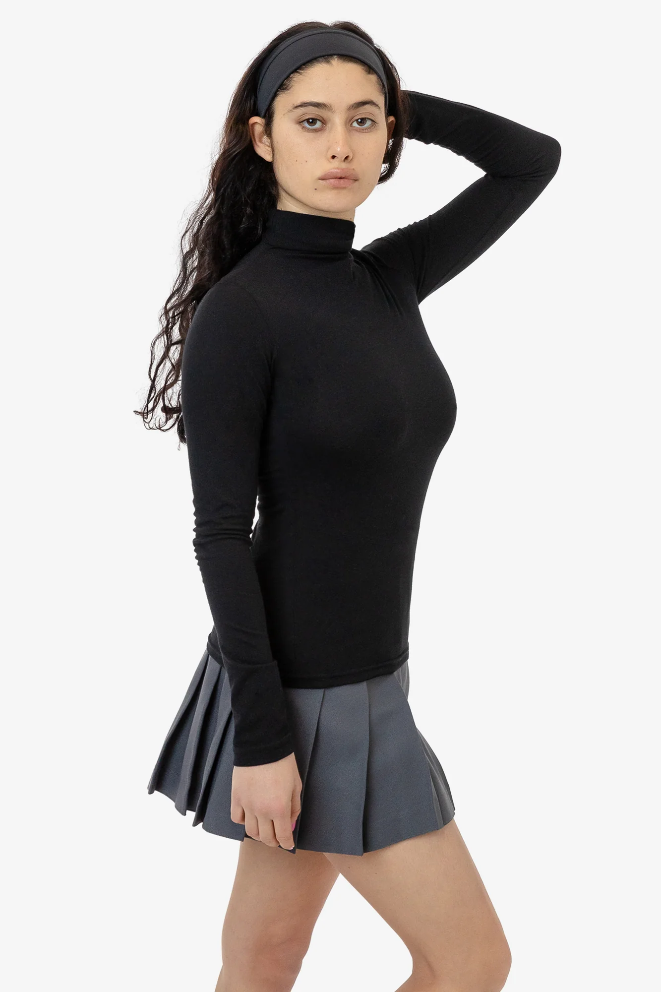 FF306 - 50/50 Poly Cotton Mock Turtleneck - Image 3