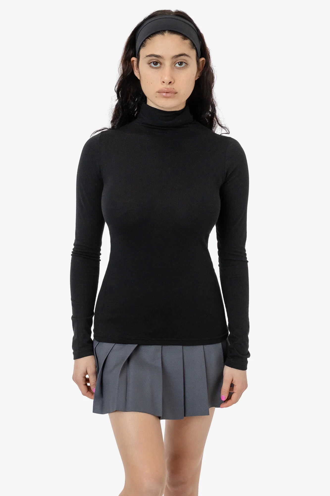 FF306 - 50/50 Poly Cotton Mock Turtleneck - Image 4