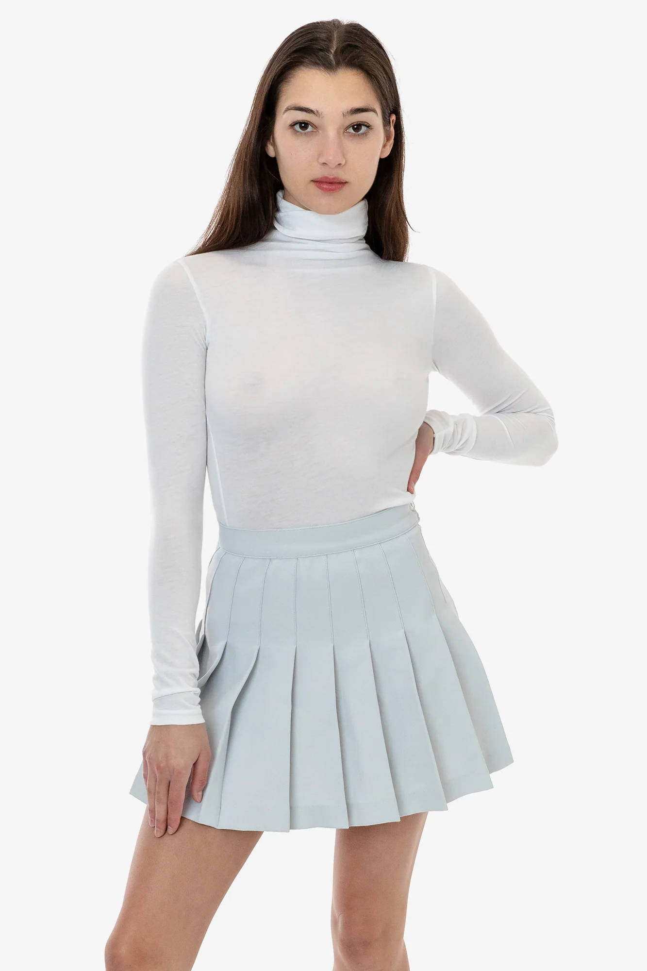 FF306 - 50/50 Poly Cotton Mock Turtleneck - Image 6