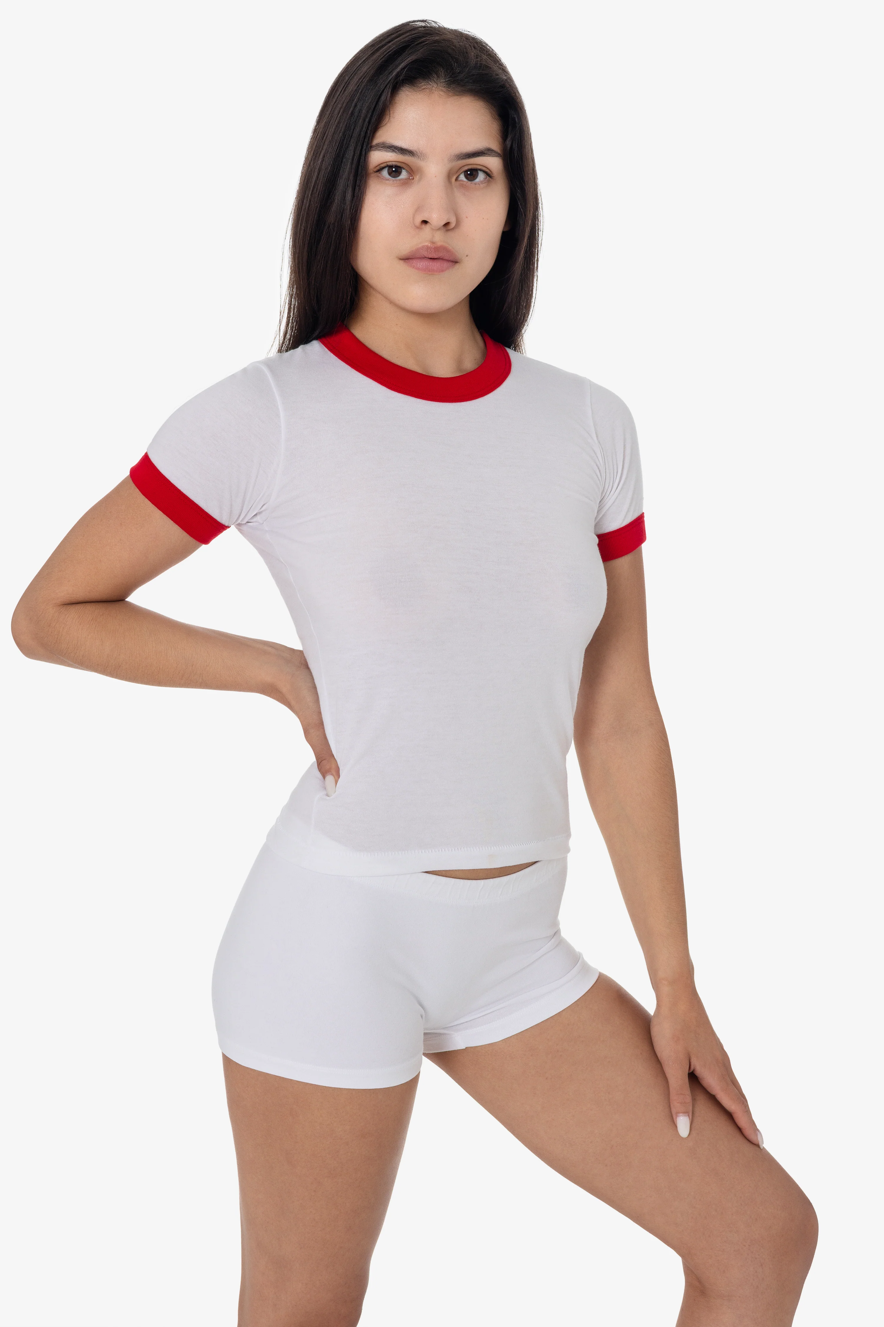 FF310 - Women's Poly Cotton Ringer Tee - Image 12