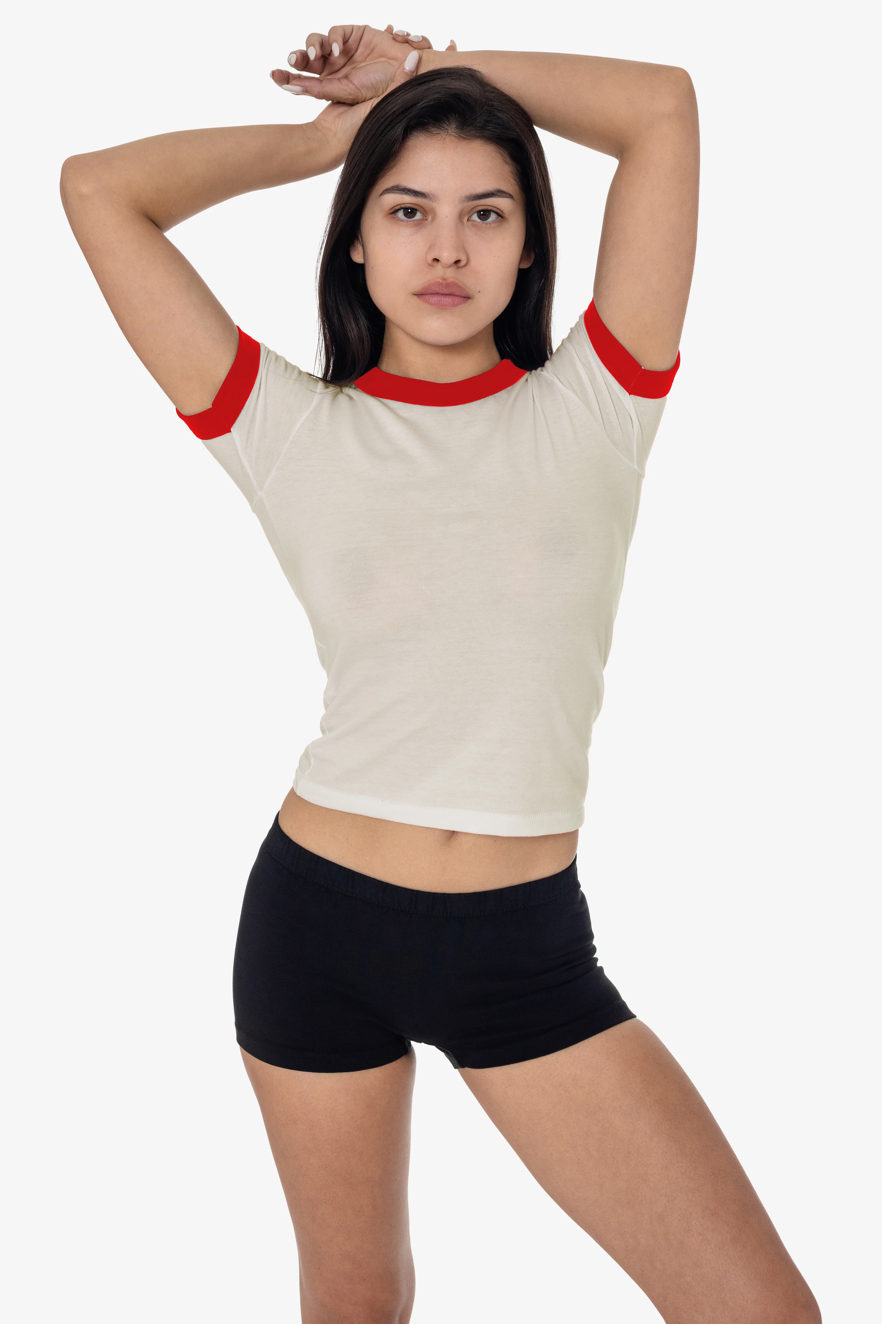 FF310 - Women's Poly Cotton Ringer Tee - Image 23