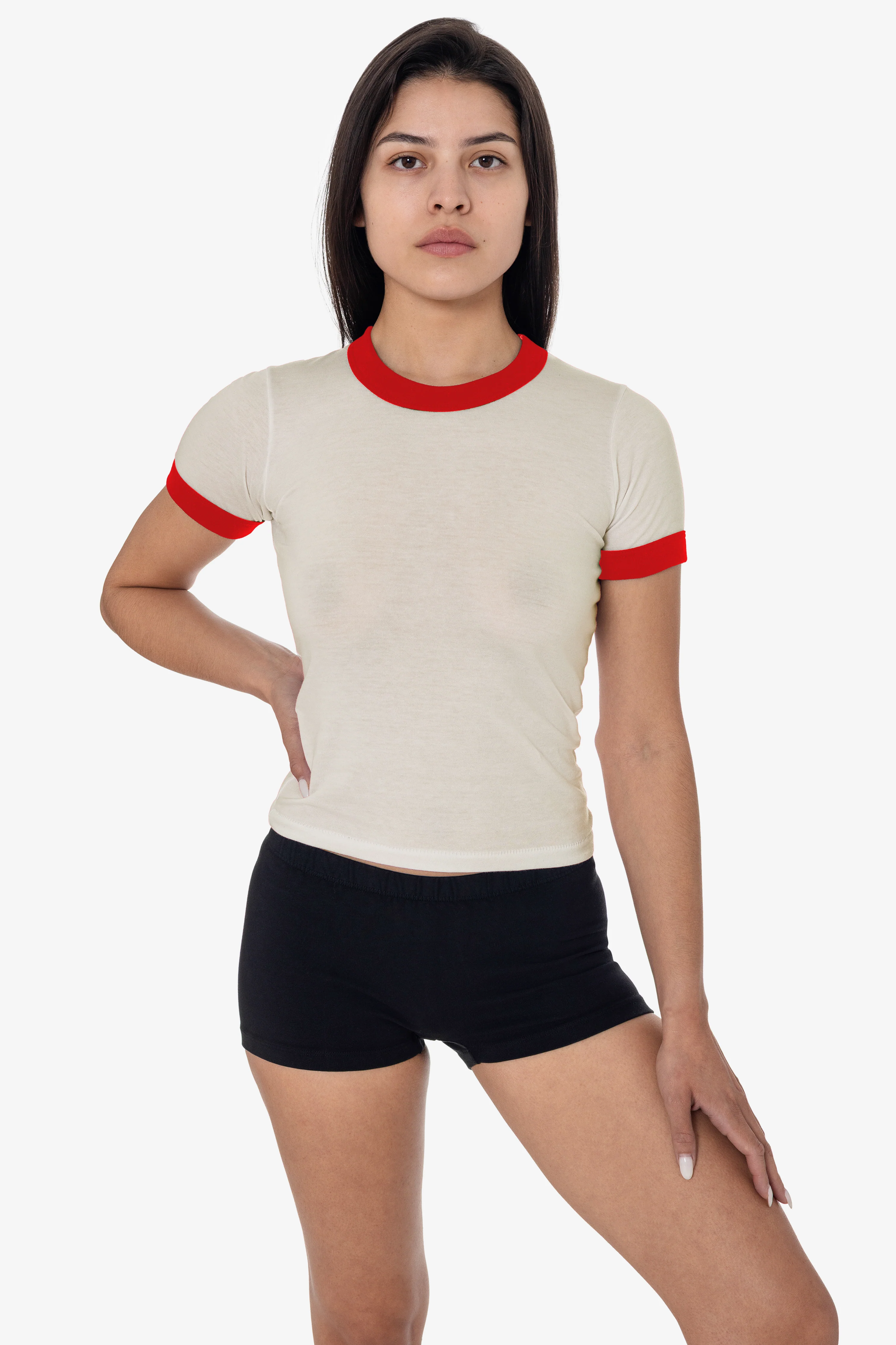 FF310 - Women's Poly Cotton Ringer Tee - Image 24