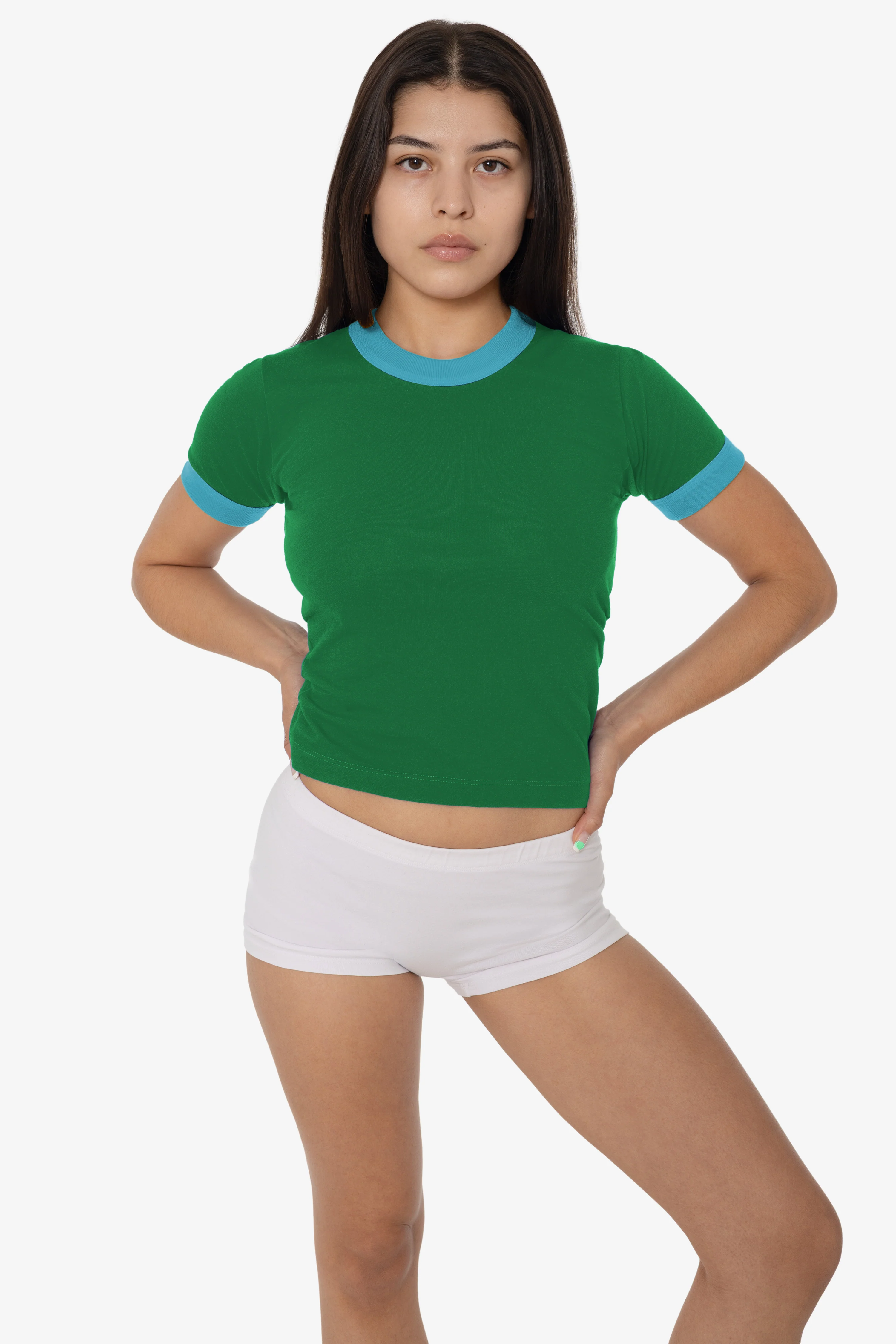 FF310 - Women's Poly Cotton Ringer Tee - Image 36