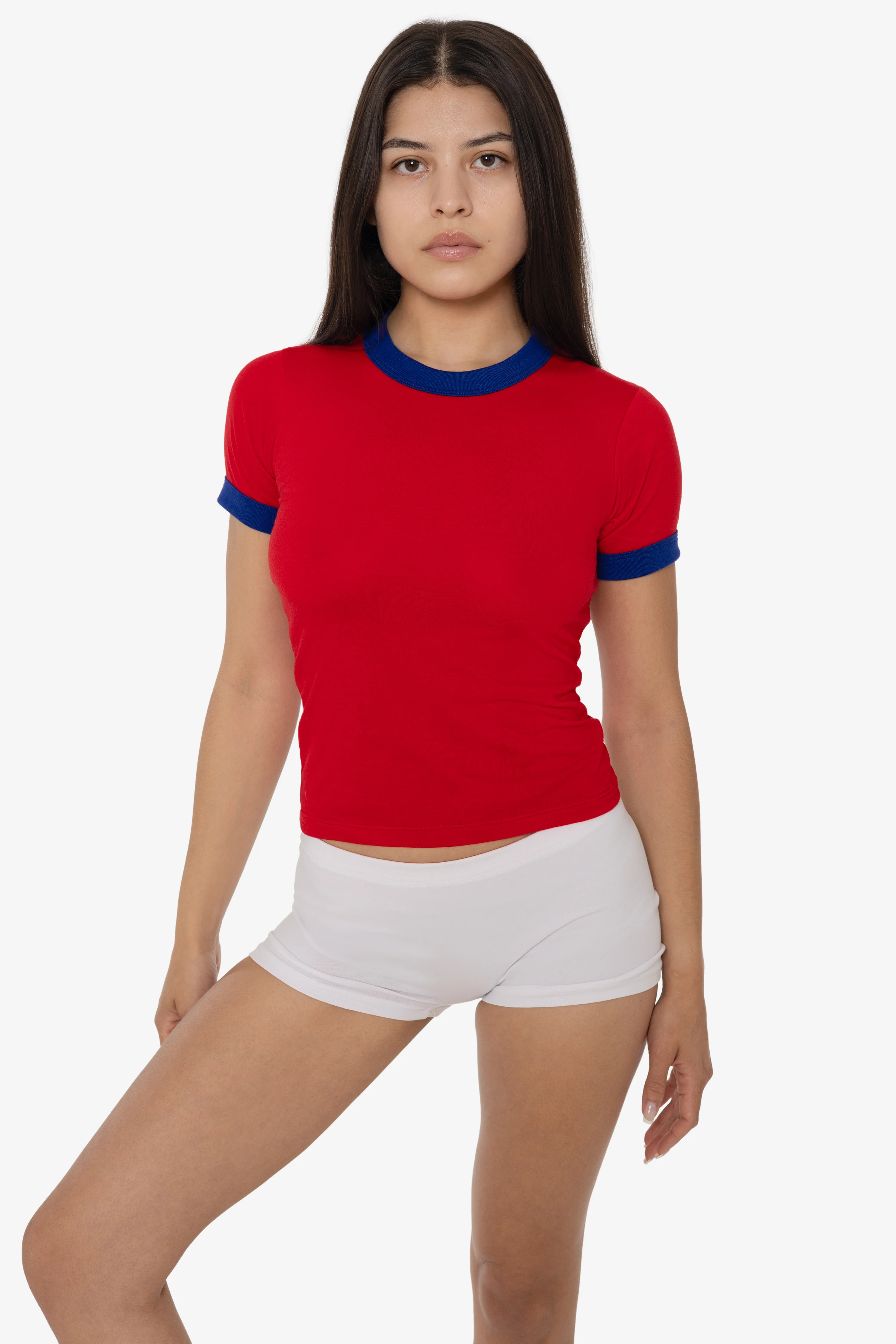 FF310 - Women's Poly Cotton Ringer Tee - Image 4