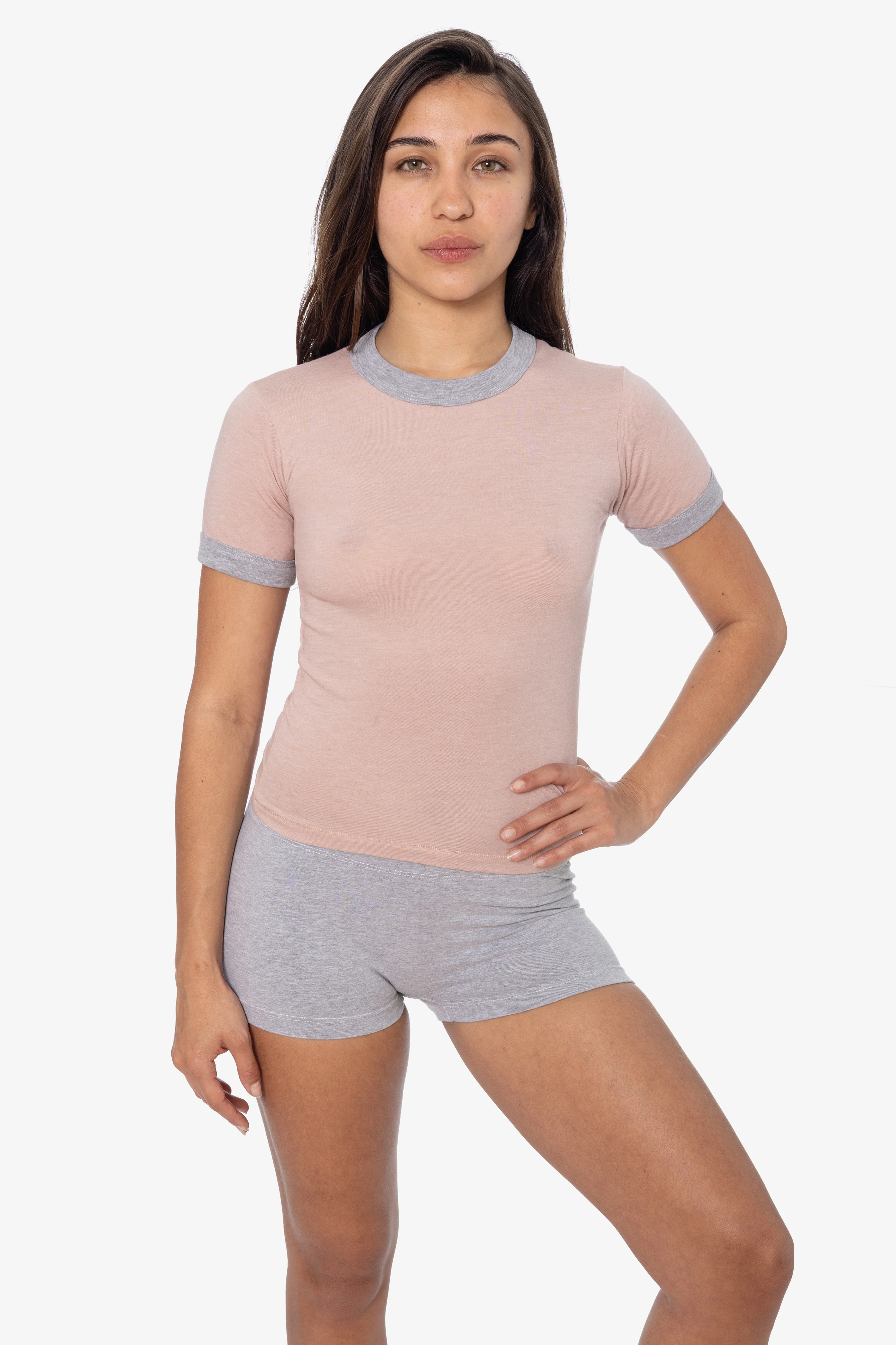 FF310 - Women's Poly Cotton Ringer Tee - Image 46