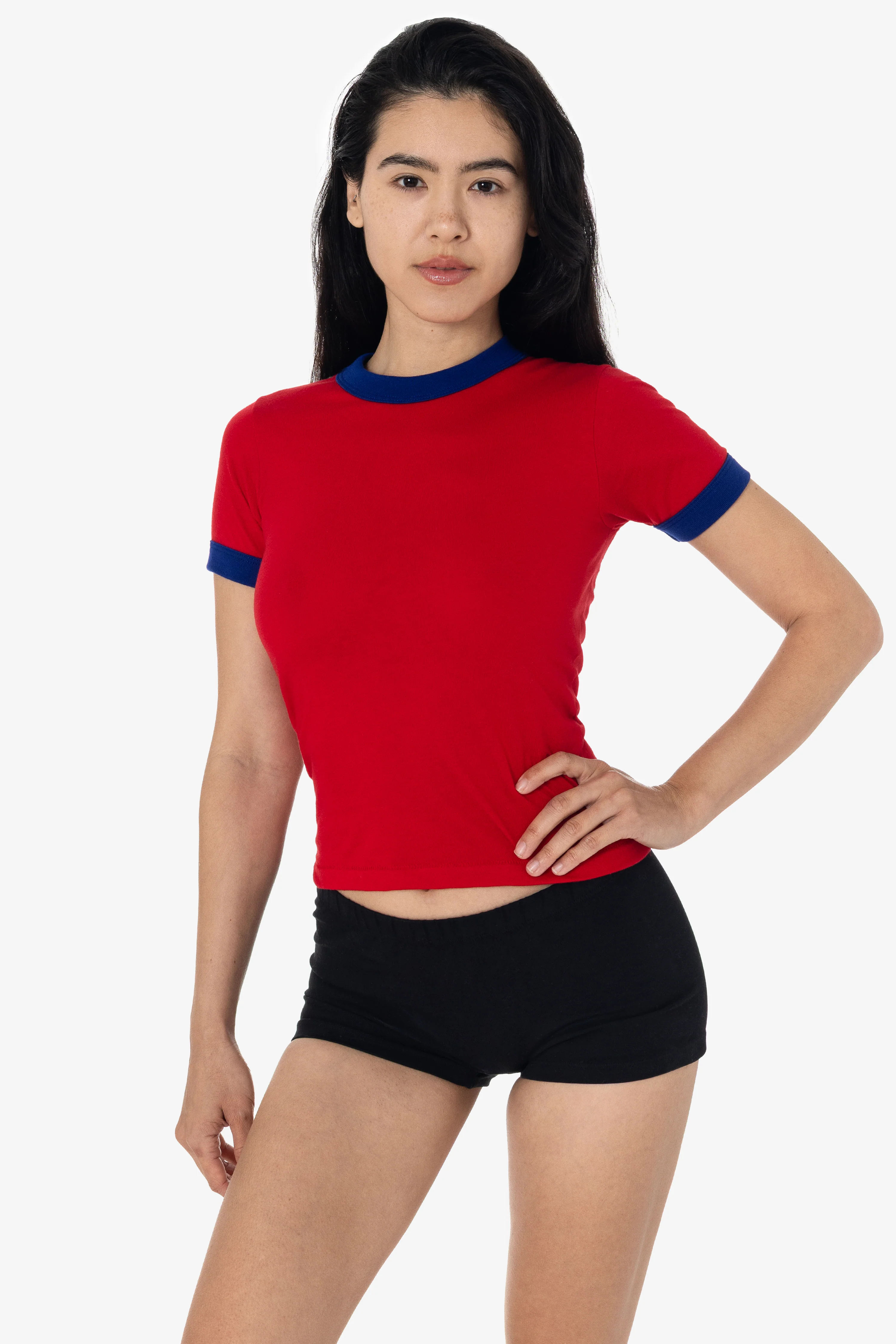 FF310 - Women's Poly Cotton Ringer Tee - Image 6