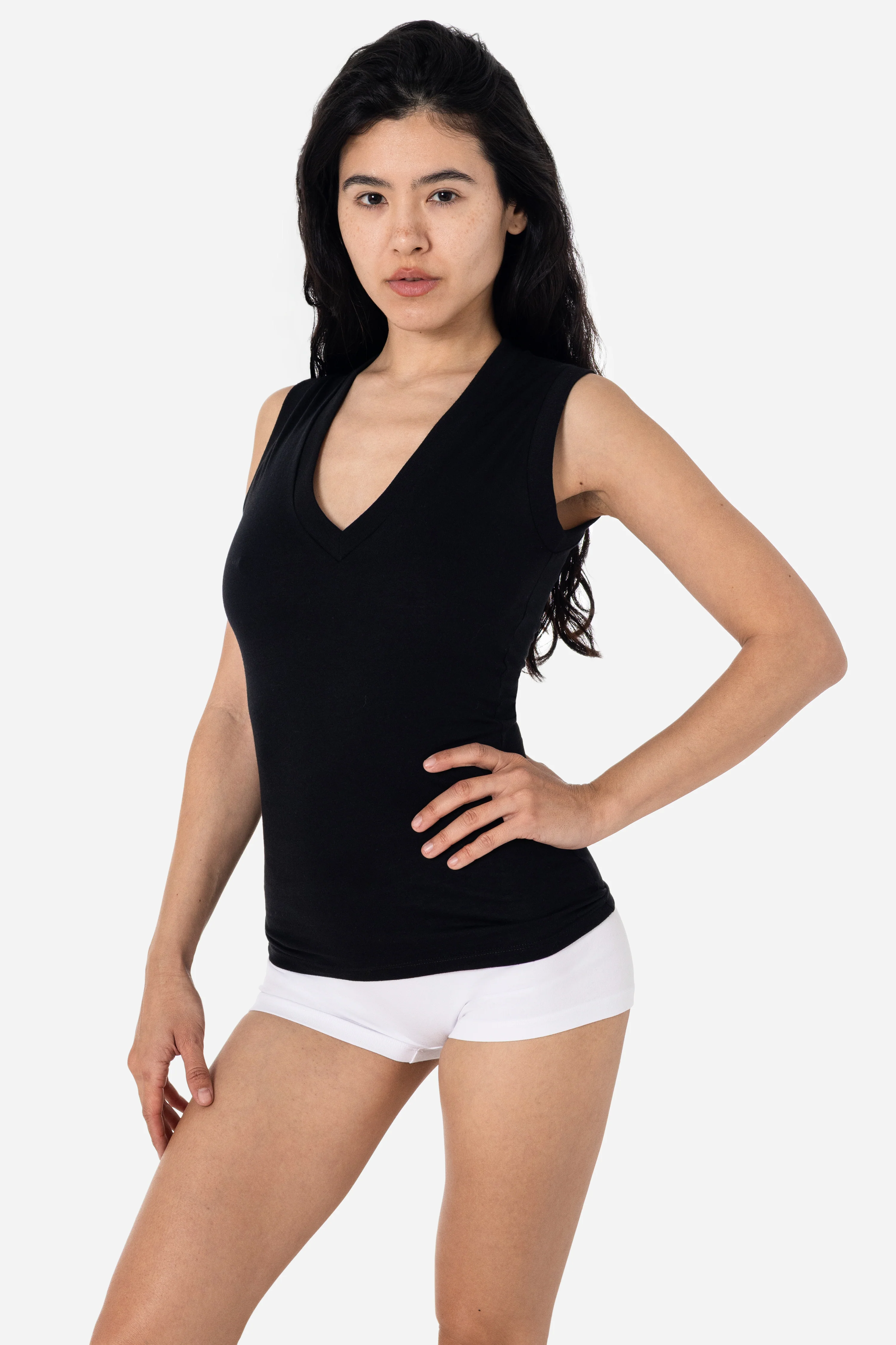 FF366 - Poly Cotton Sleeveless V Neck - Image 2