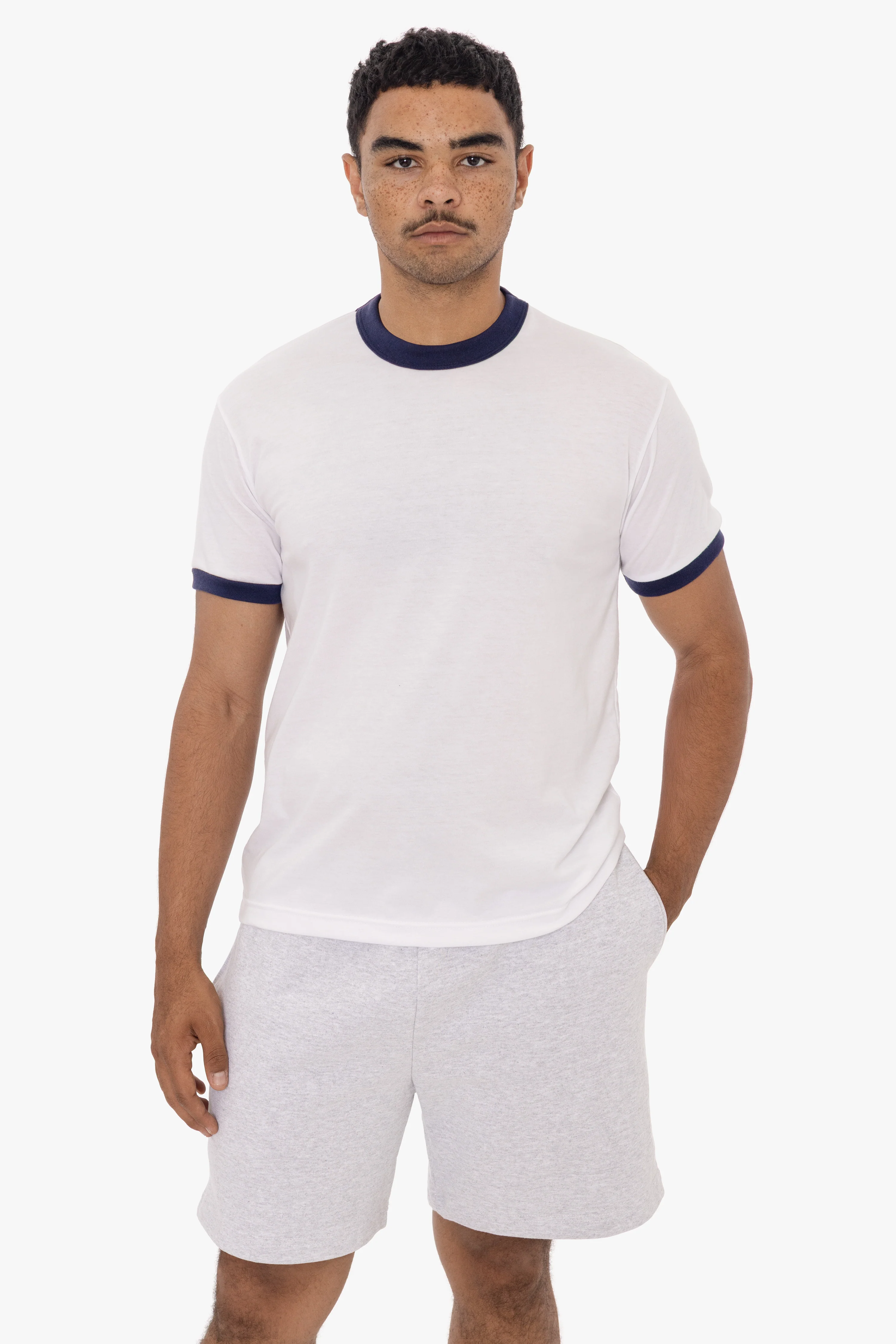 FF410 - Men's Poly Cotton Ringer Tee - Image 4