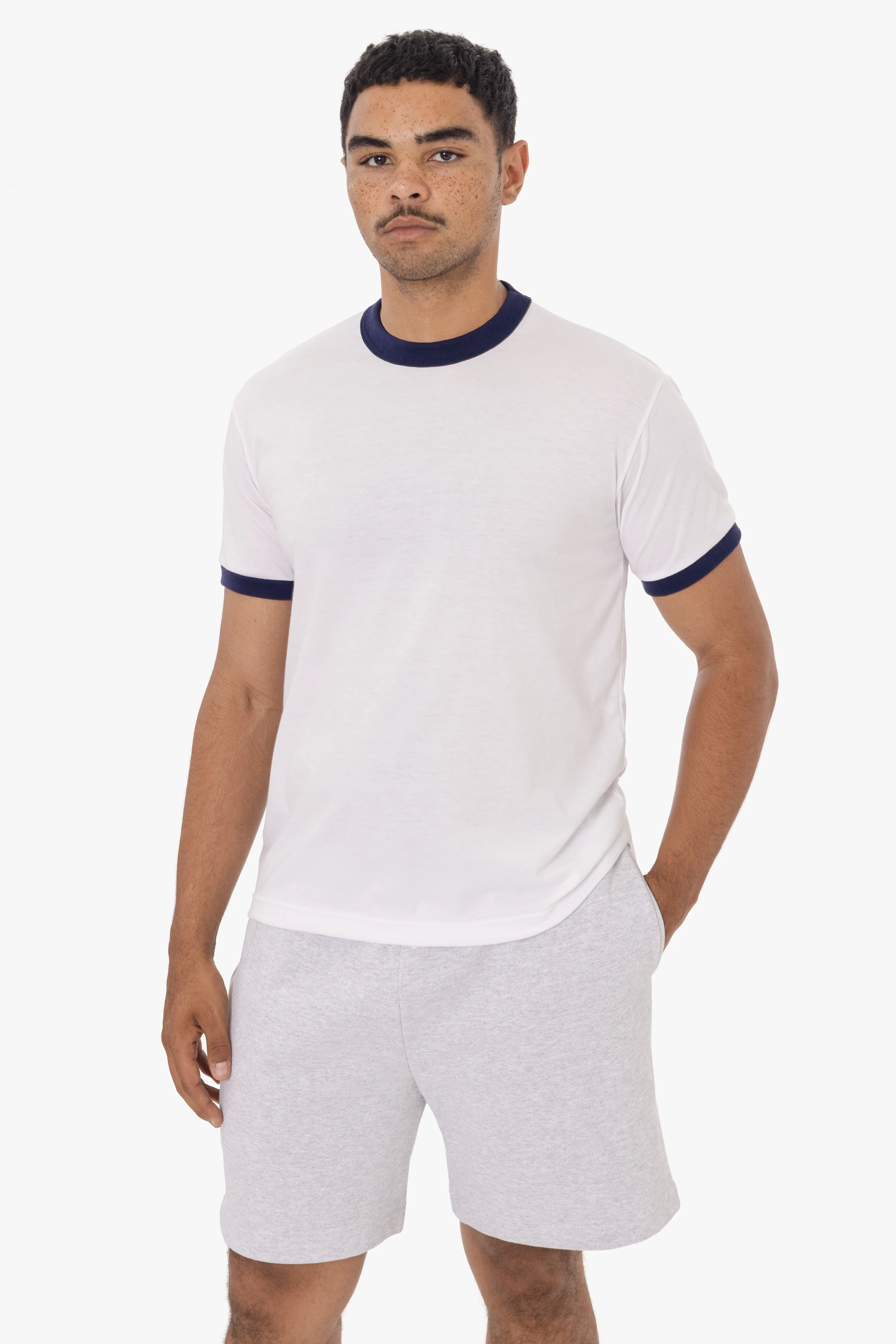 FF410 - Men's Poly Cotton Ringer Tee - Image 5