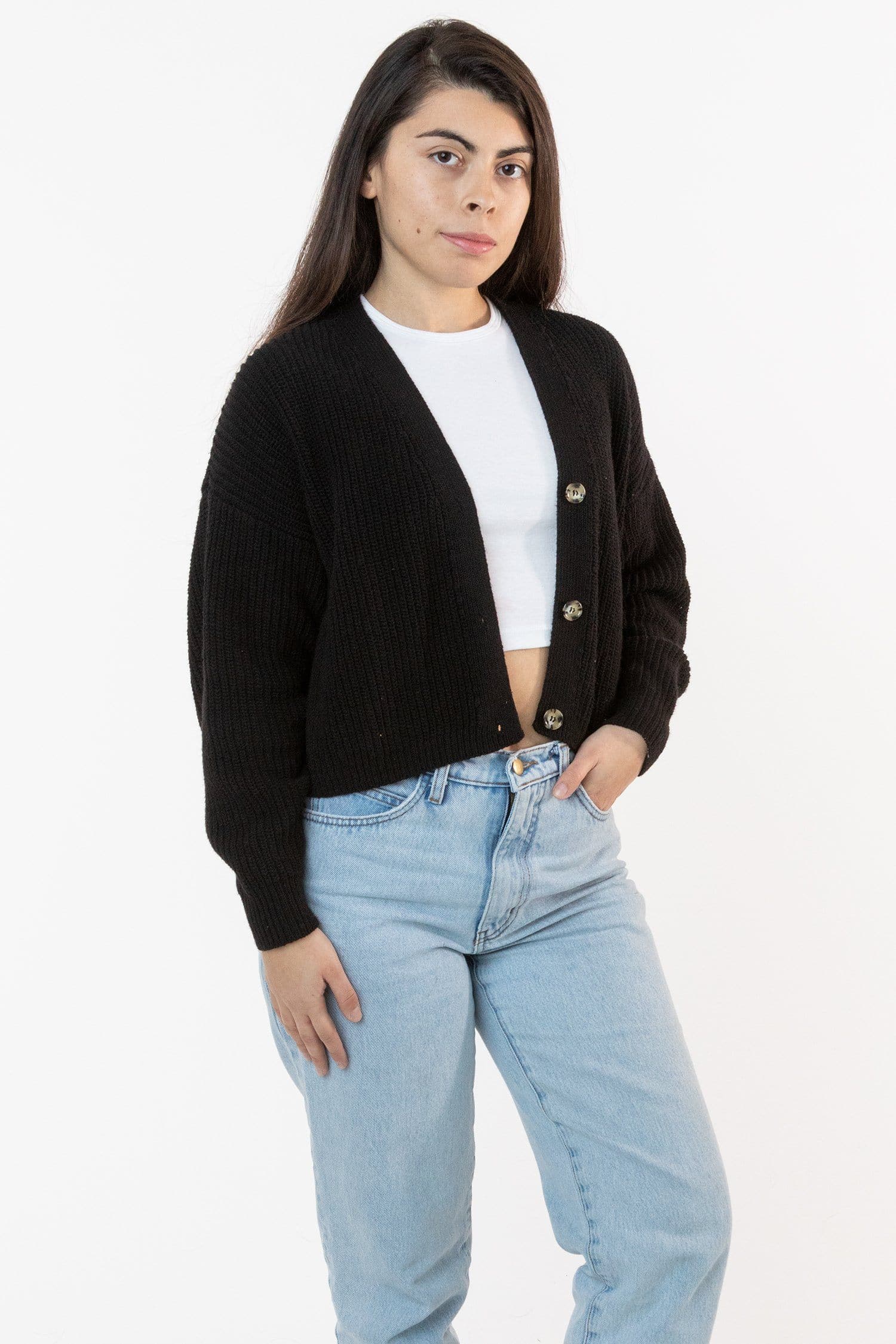 FM35GD - Fisherman Cropped Cardigan - Image 11