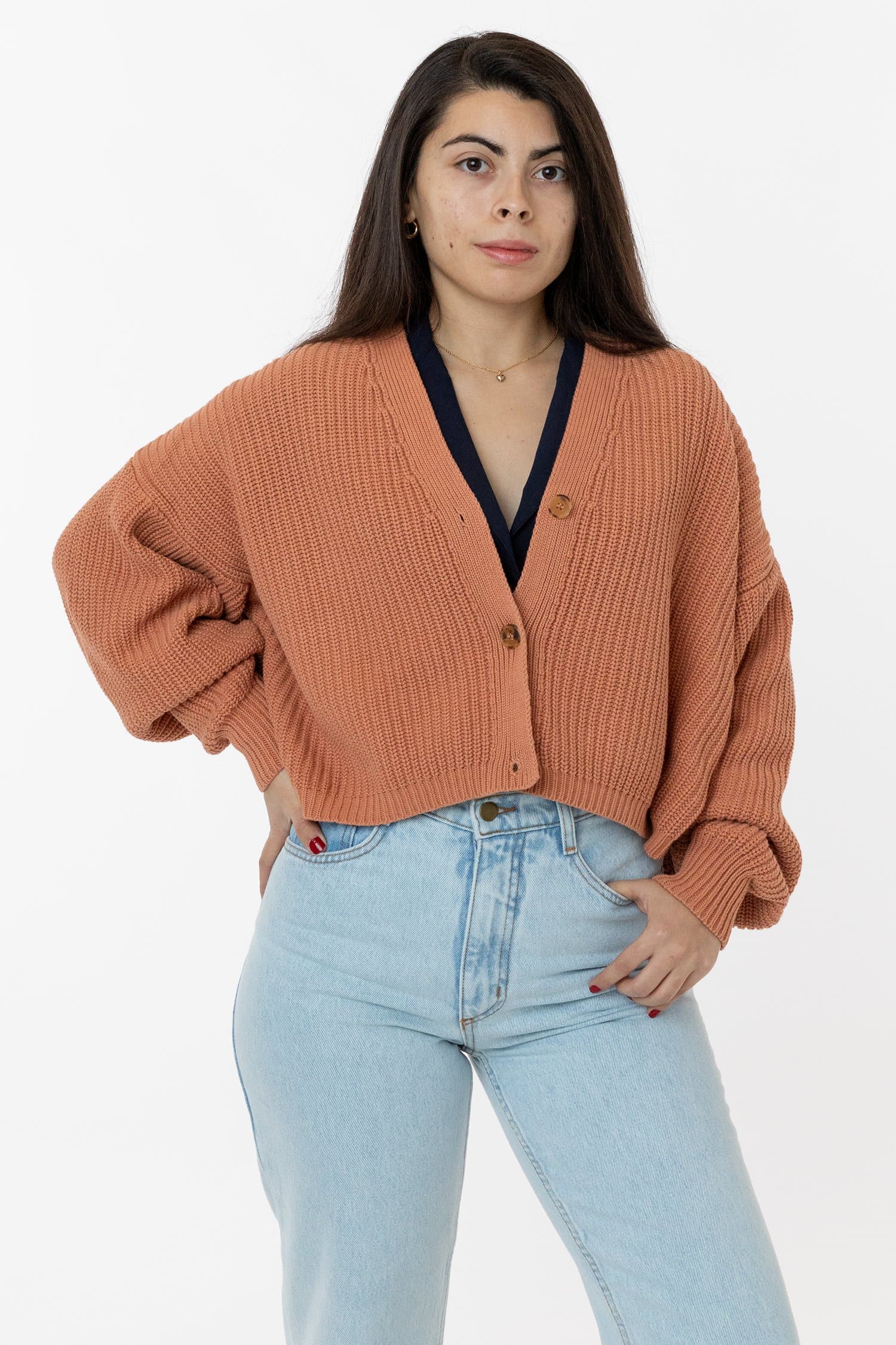 FM35GD - Fisherman Cropped Cardigan - Image 15