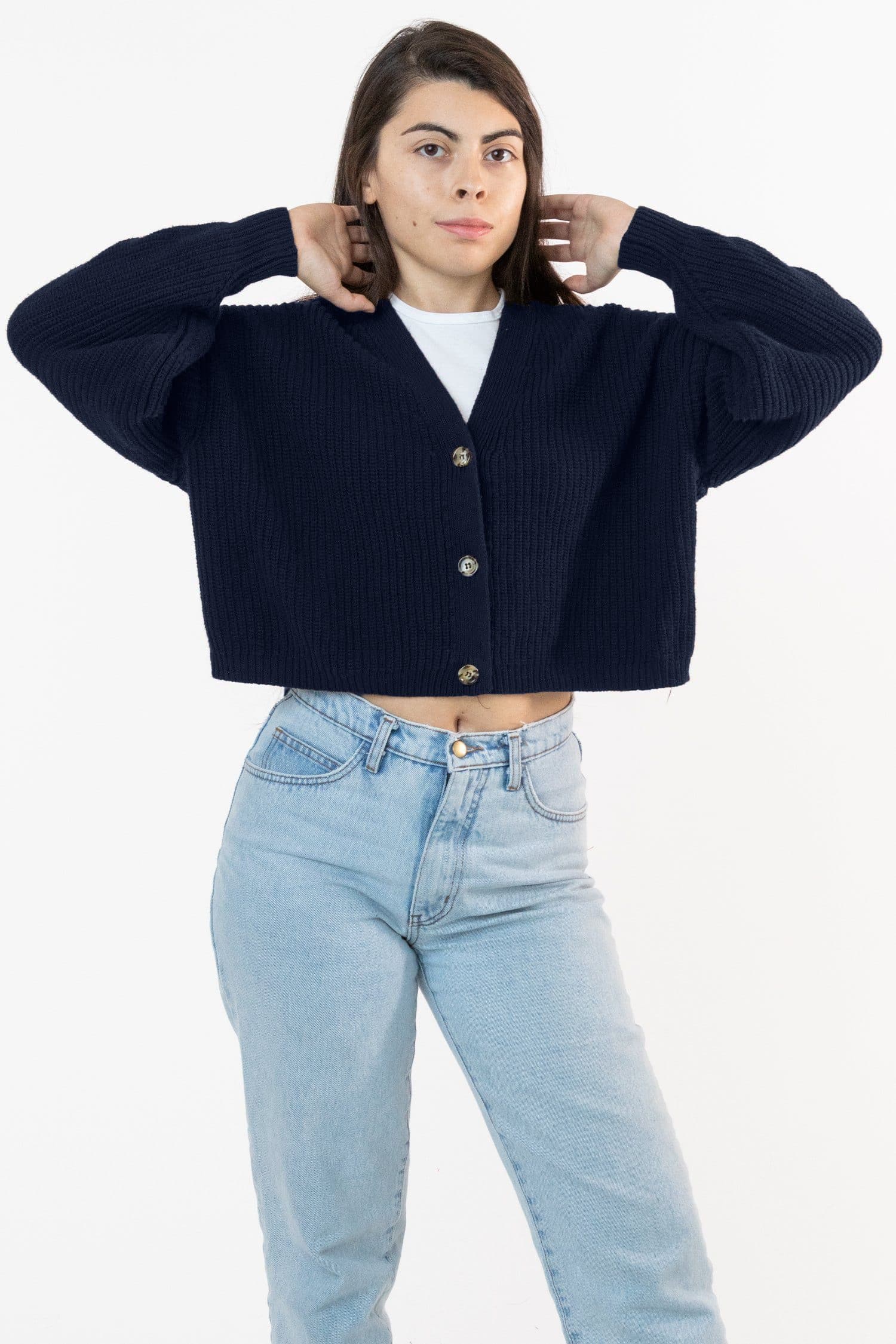 FM35GD - Fisherman Cropped Cardigan - Image 8