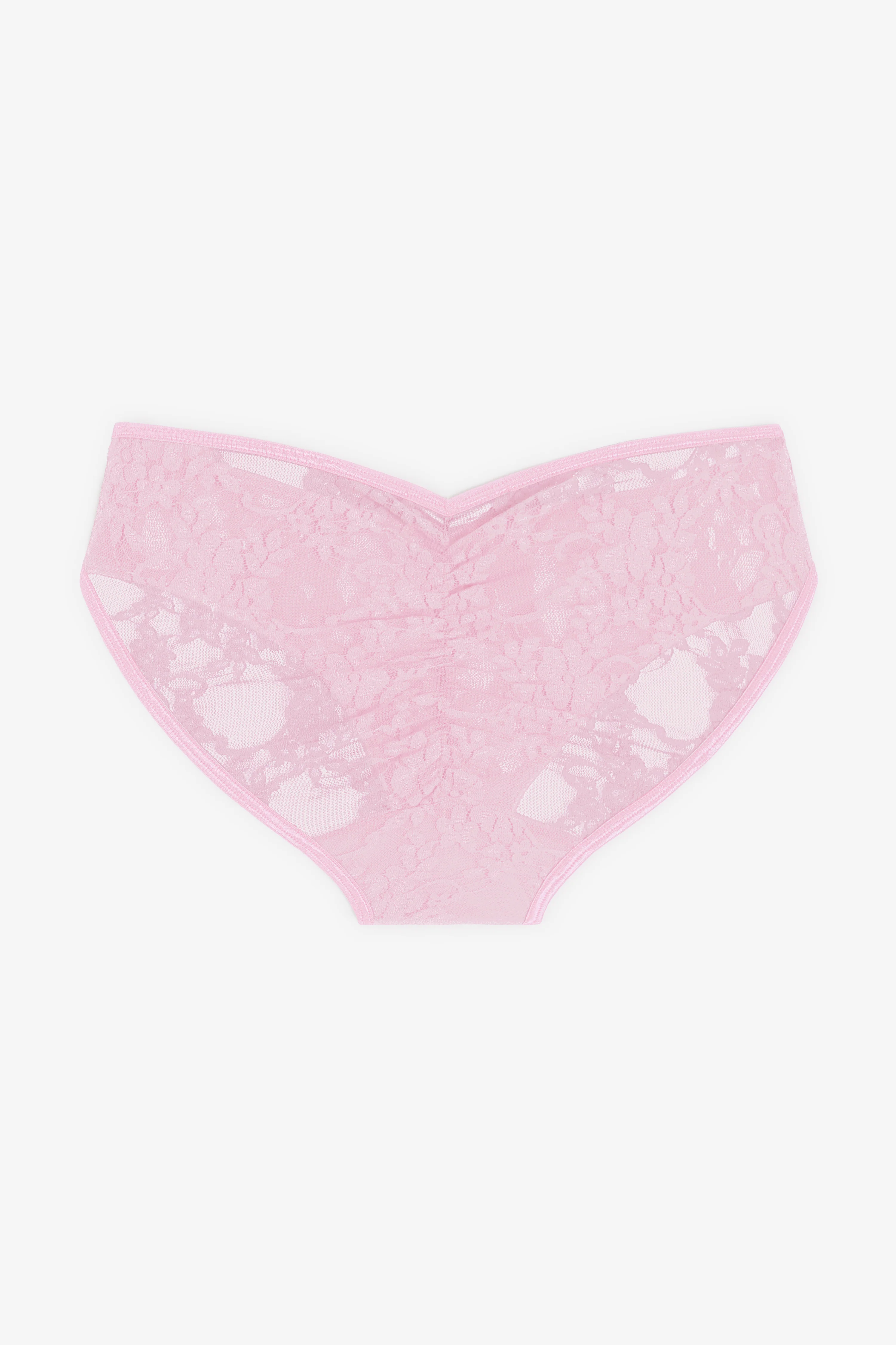 FNS08 - Floral Lace Ruched Back Bikini Panty - Image 3