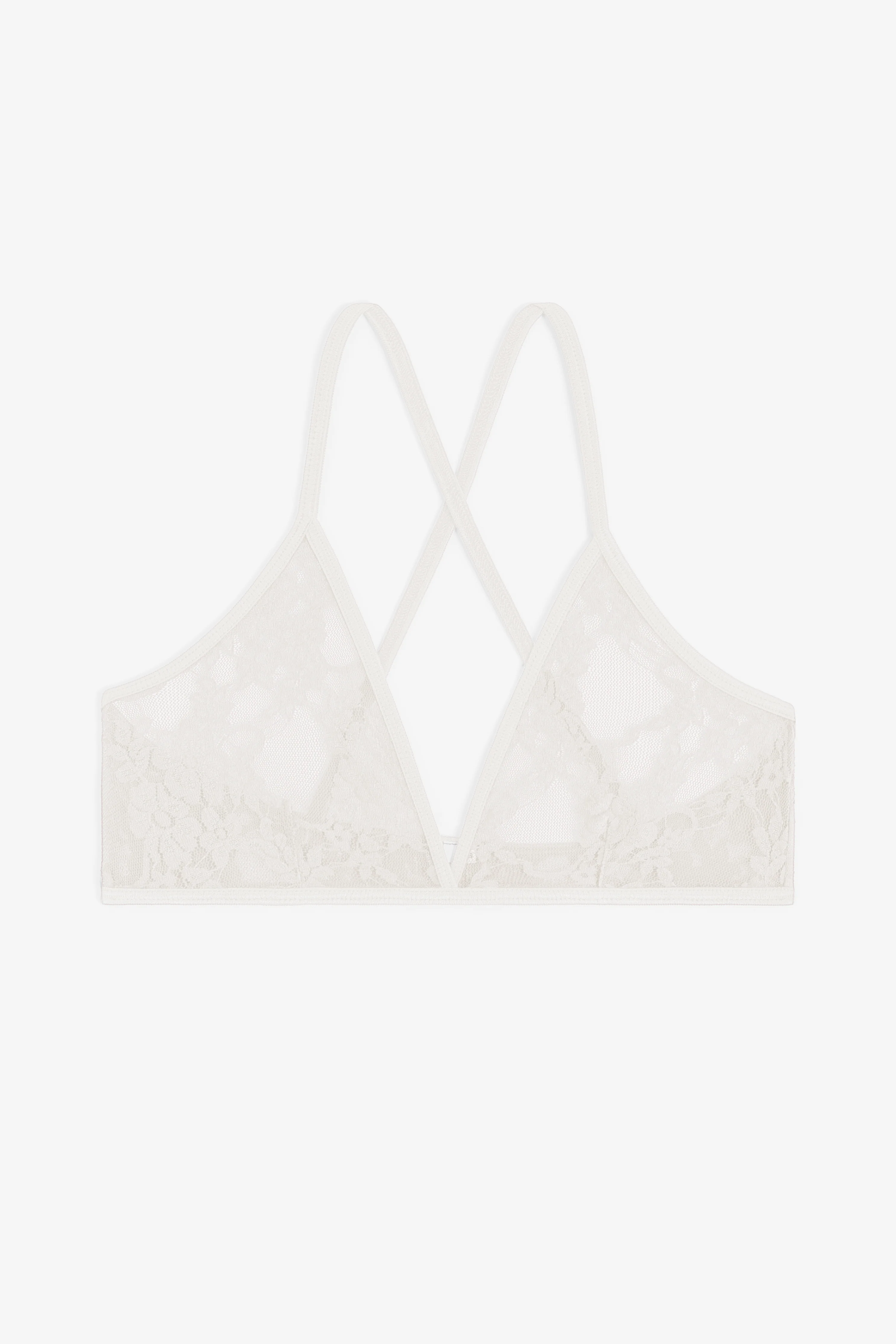 FNS92 - Floral Lace Crossback Bra - Image 23