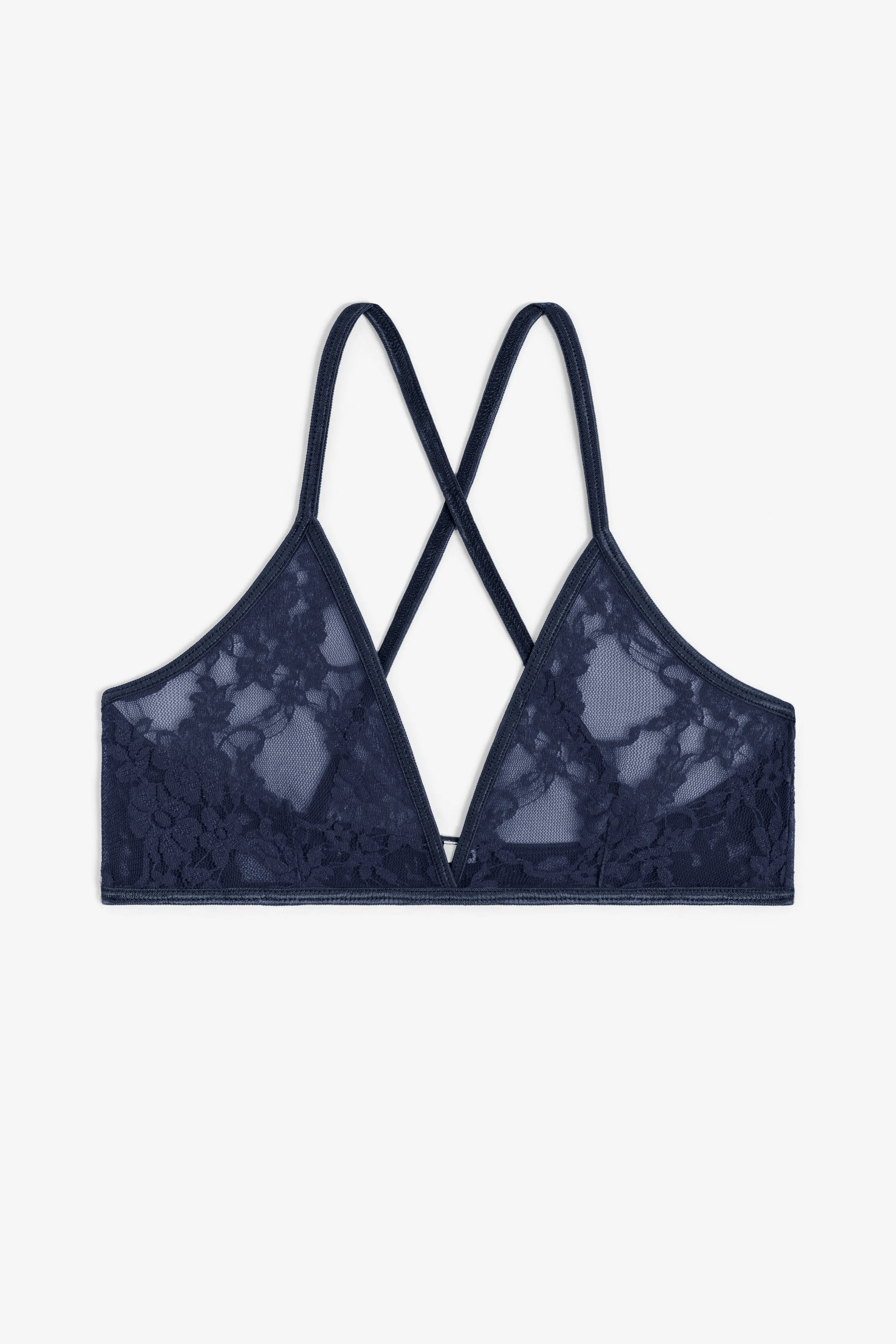 FNS92 - Floral Lace Crossback Bra - Image 28